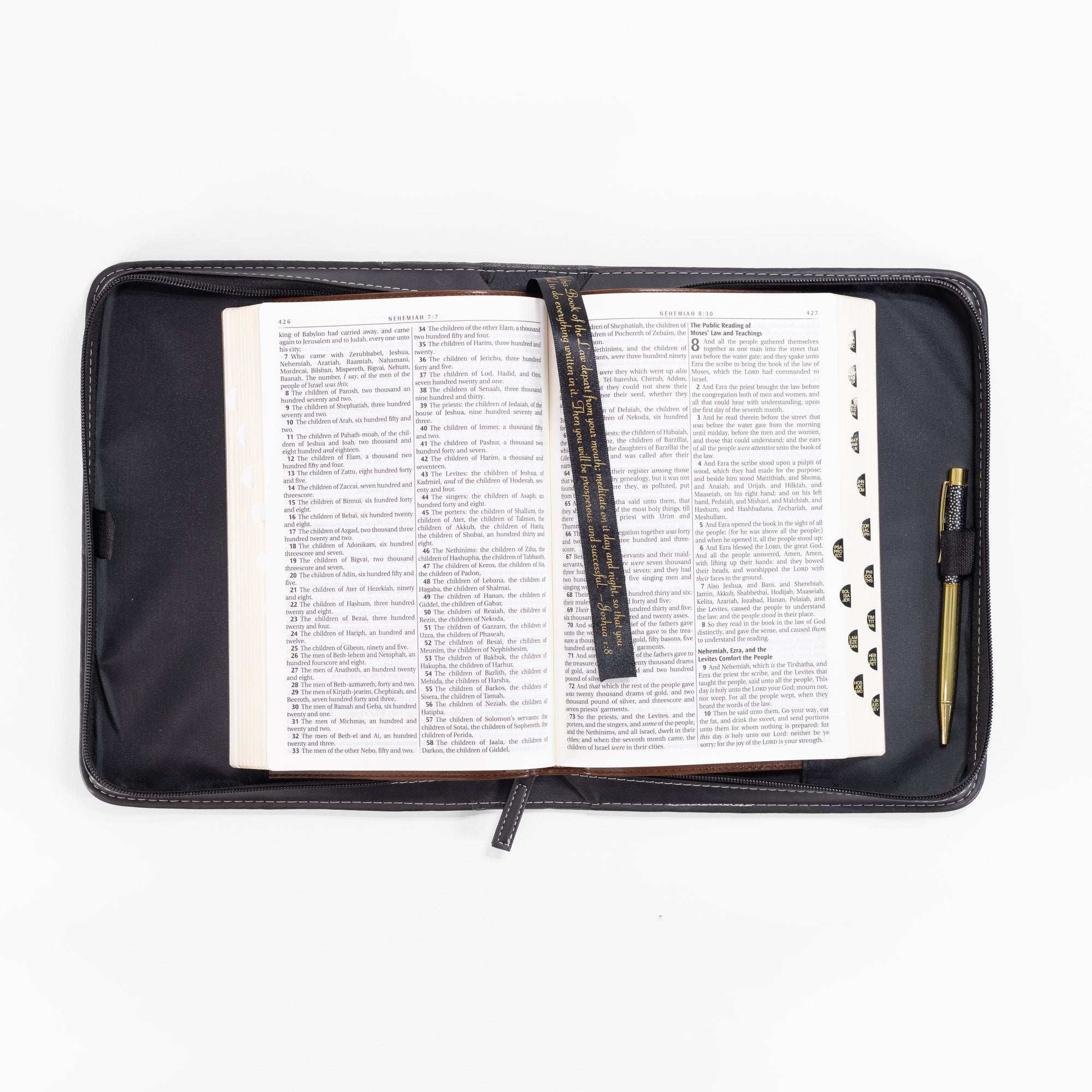 Divine Details: Bible Cover - Black Crosses