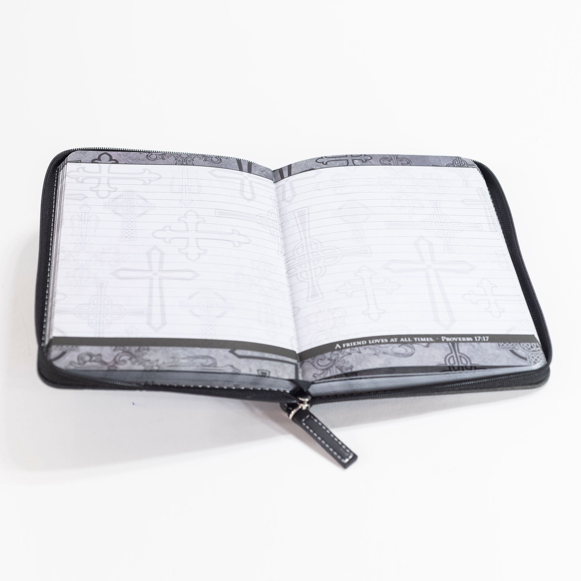 Divine Details: Silver Black Crosses Journal