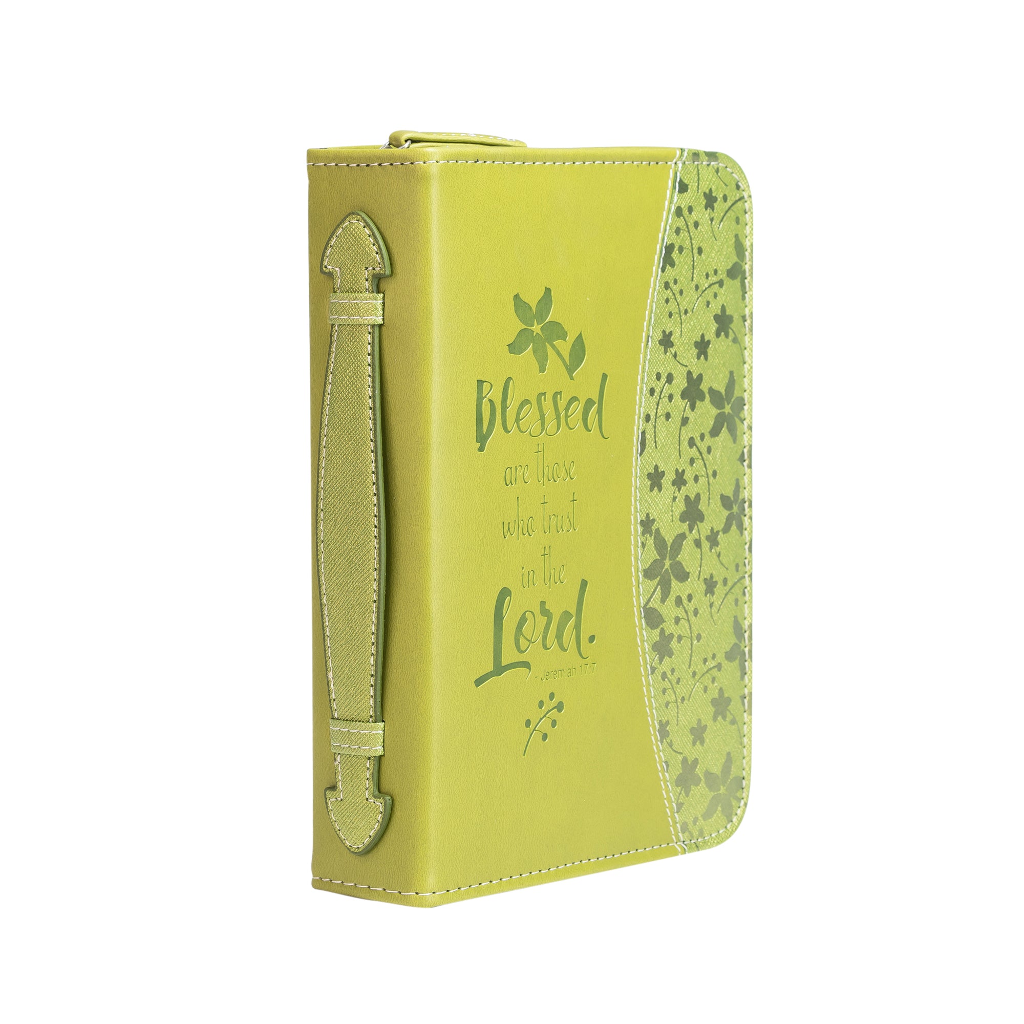 Divine Details: Green On Green - Blessed Bible Cover