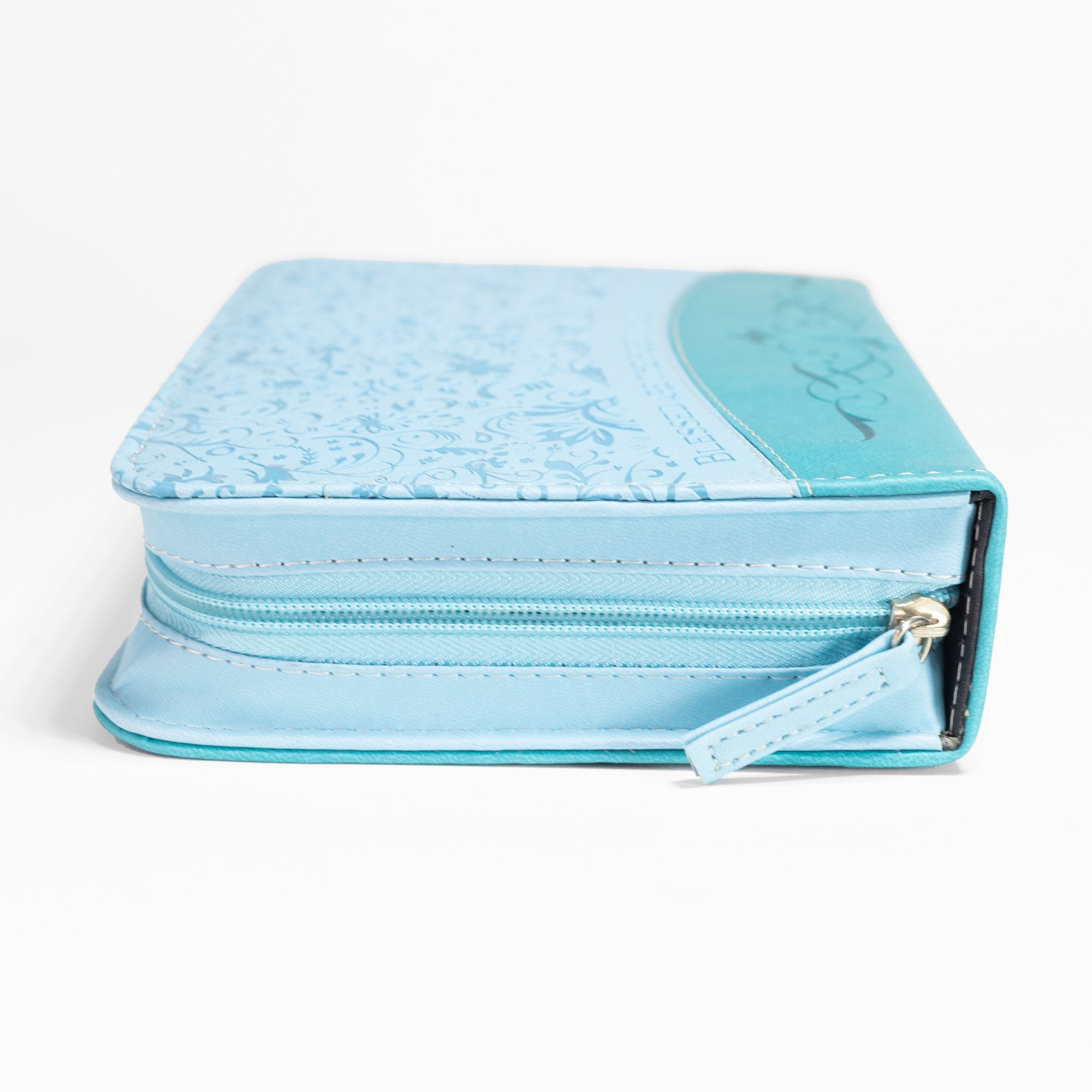 Divine Details: Bible Cover Teal On Teal Matthew 5: 8