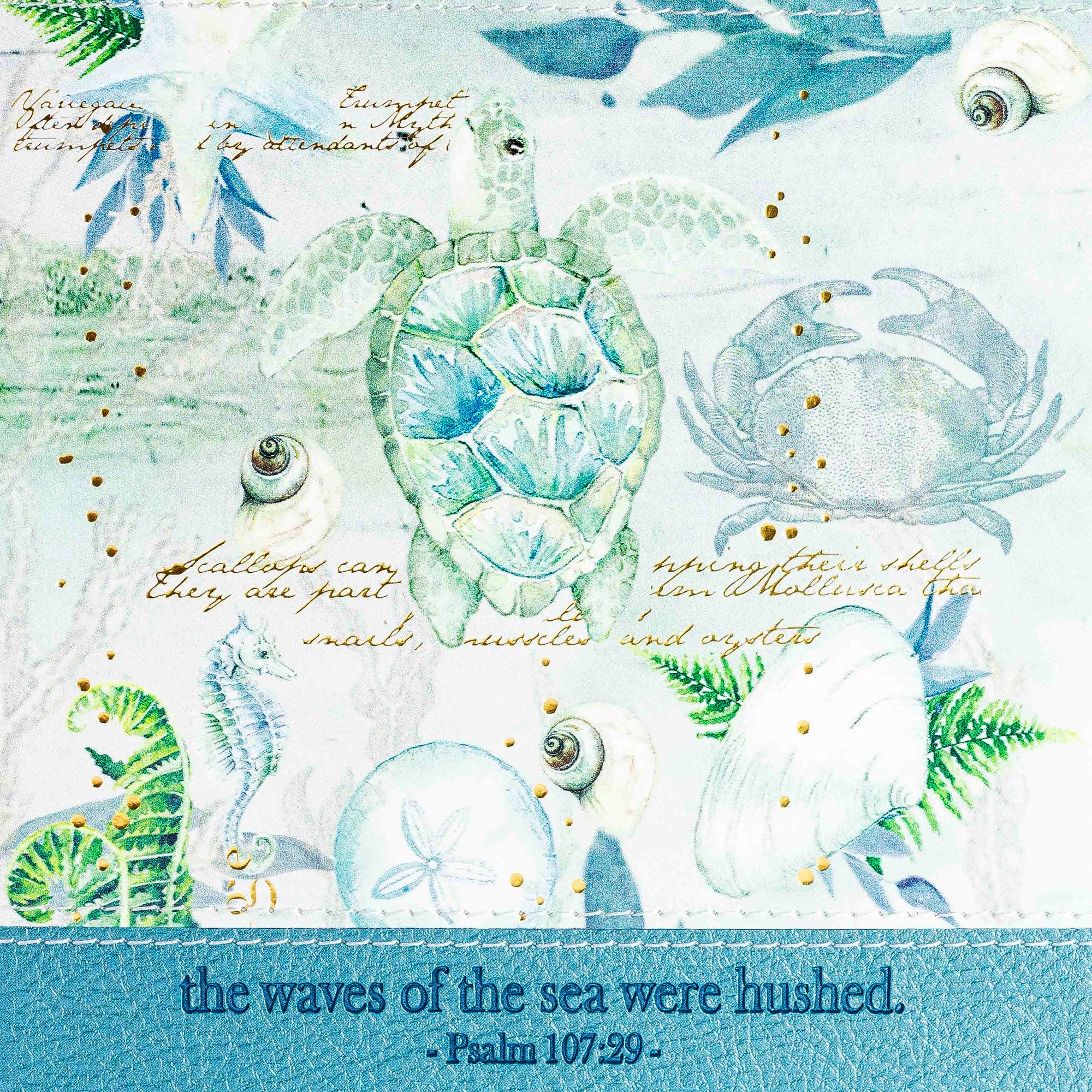 Bible Journal - Blue Turtle, Psalm 107:29