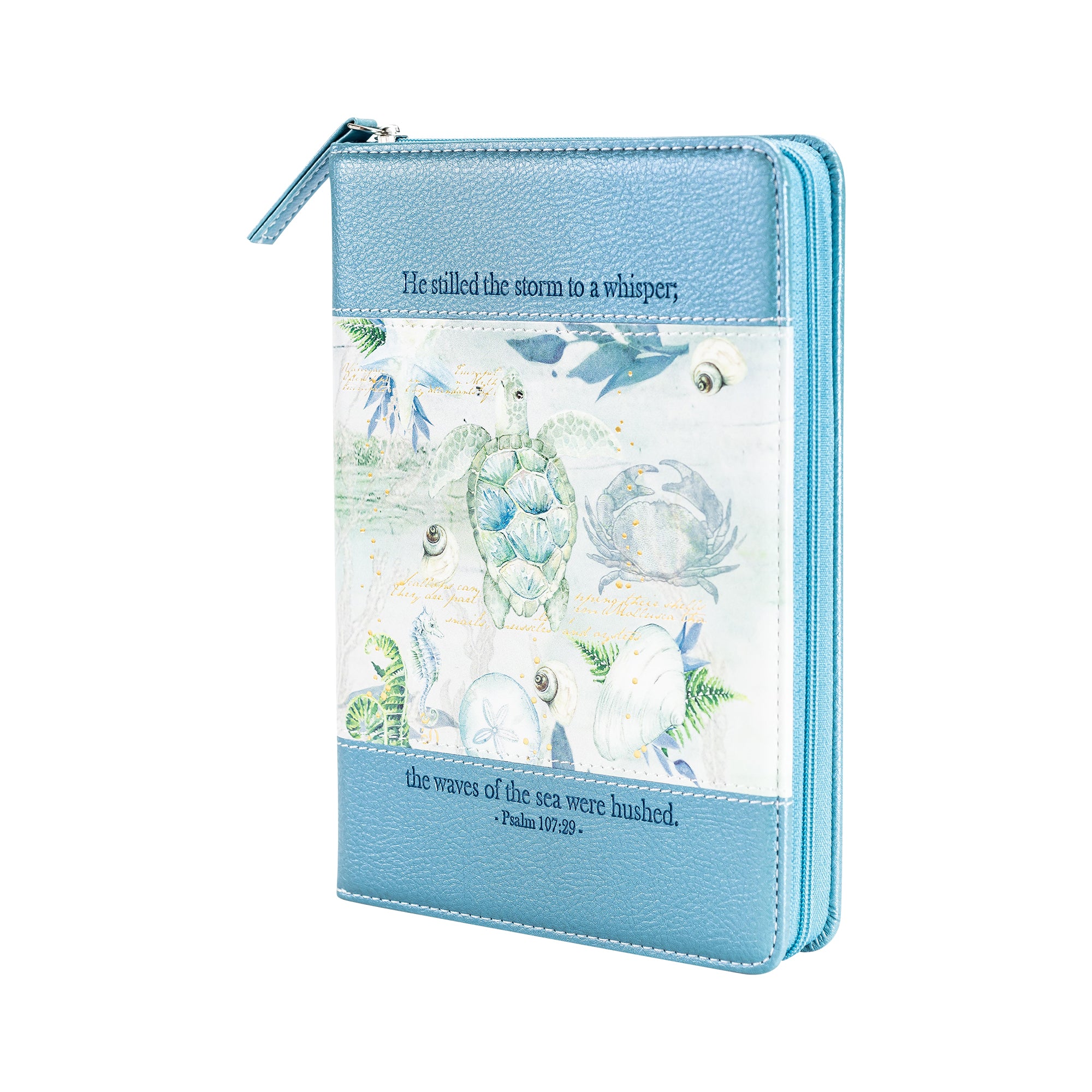 Bible Journal - Blue Turtle, Psalm 107:29