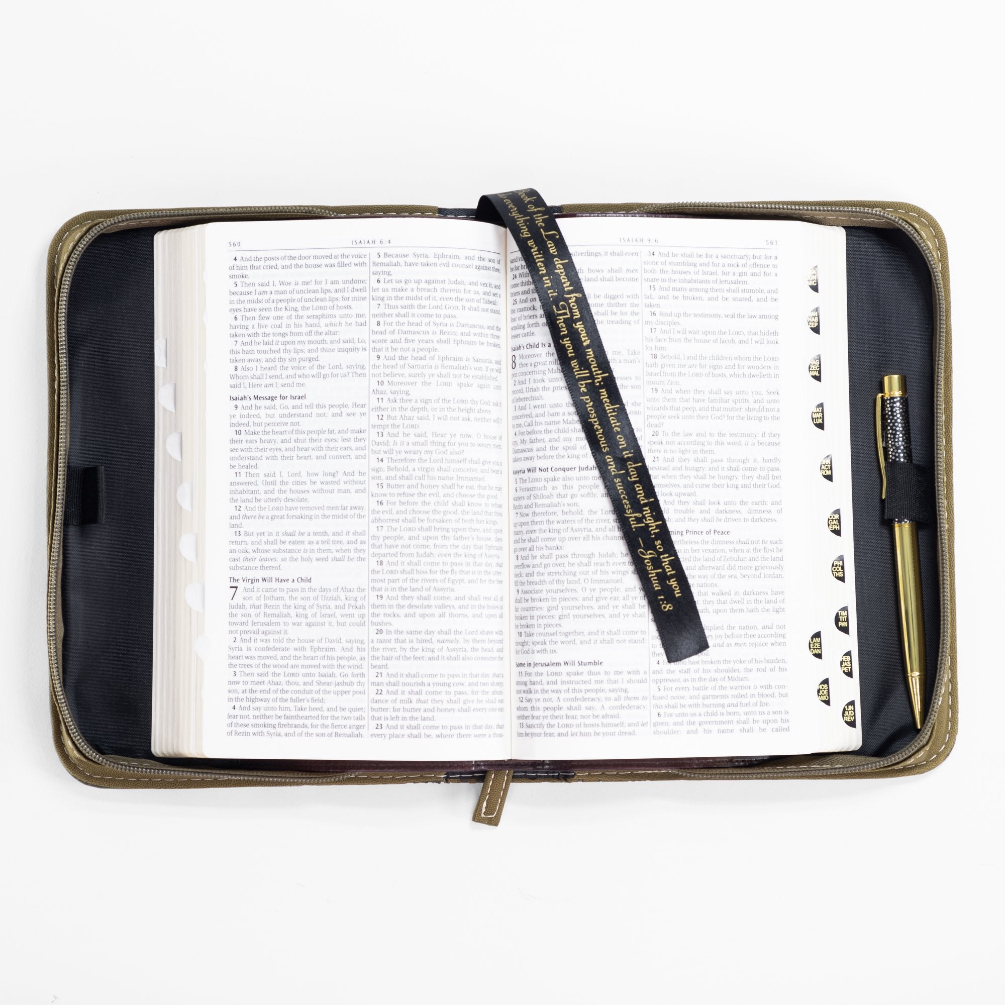 Divine Details: Bible Cover - Olive Peony Your Love has given me great joy - Philemon 1:7