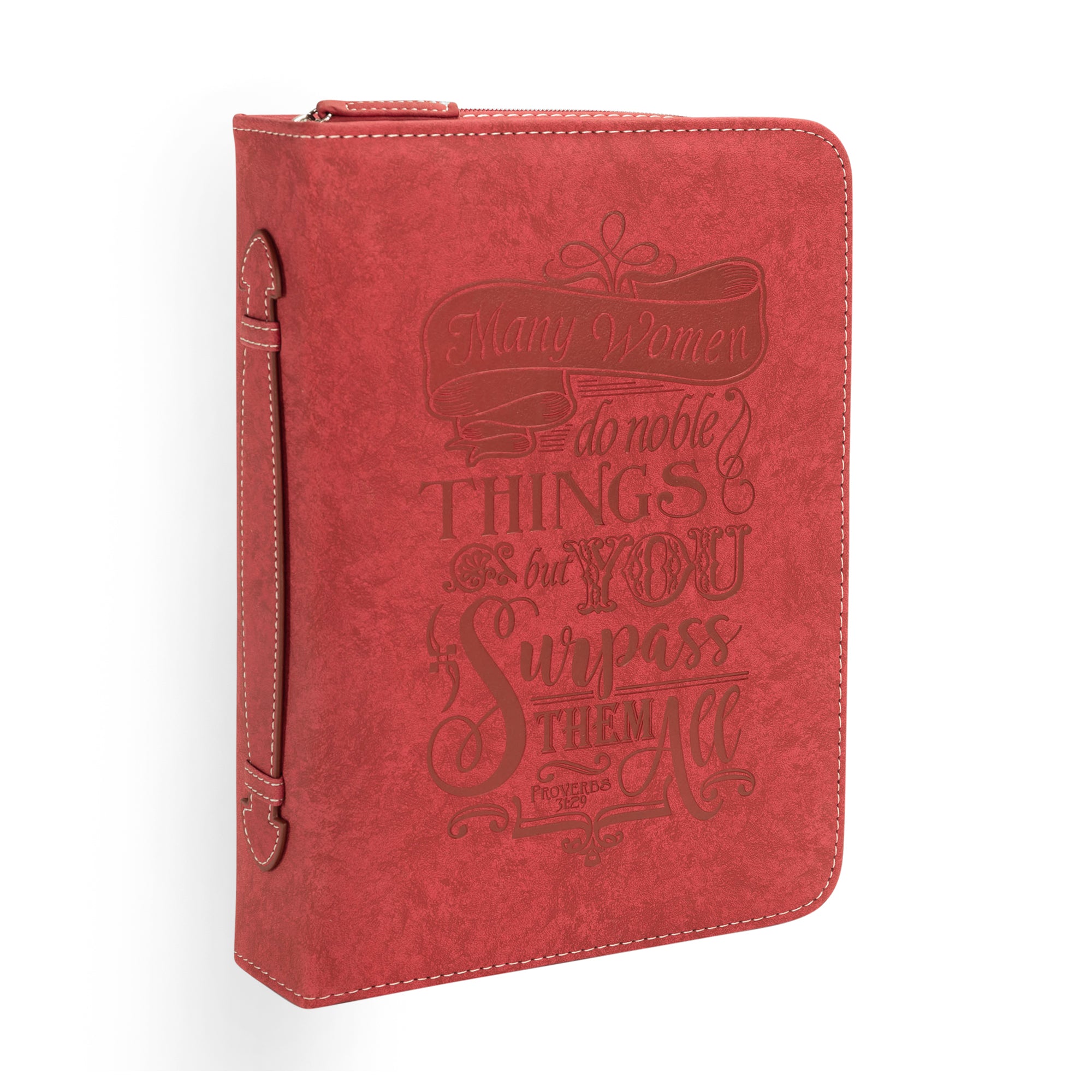 Divine Details: Bible Cover - Red Many Women Do Noble Things - Proverbs 31:29