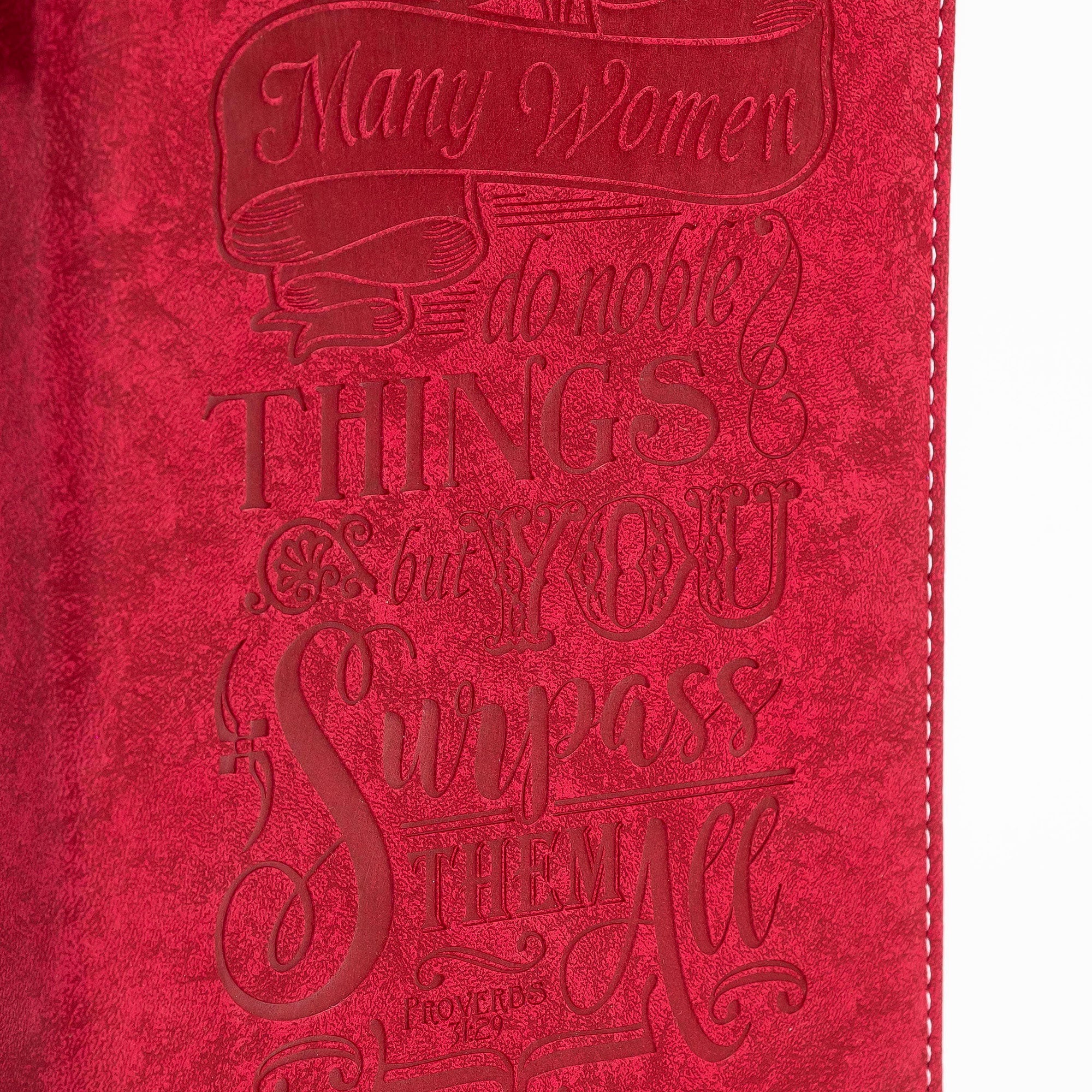 Divine Details 2020: Zippered Journal: Red Proverbs 31