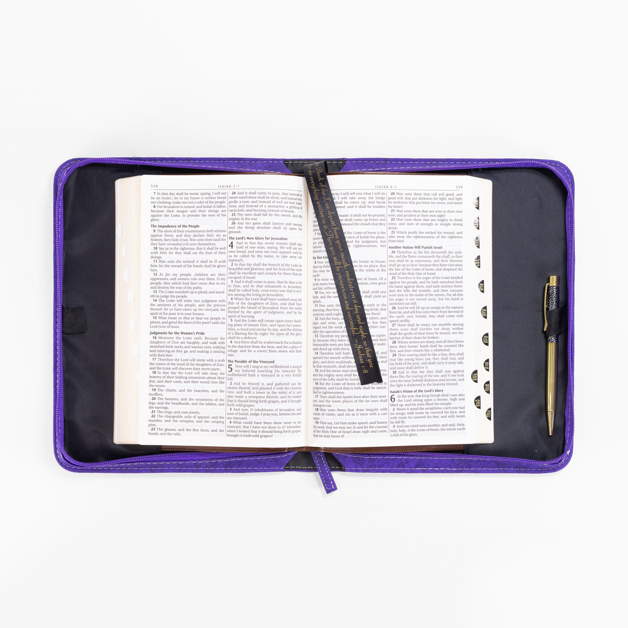 Divine Details: Bible Cover - Purple God of Hope - Romans 15:13