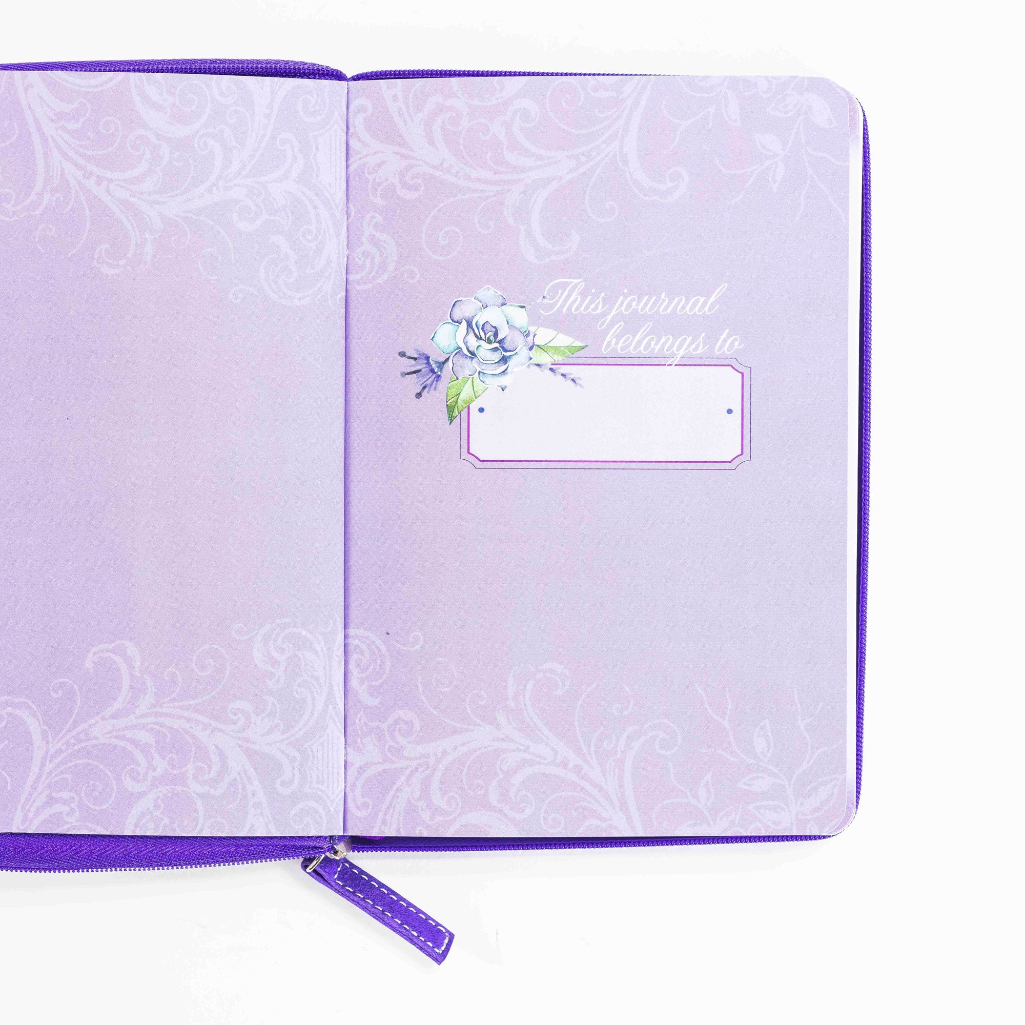 Divine Details: Zippered Journal: Purple God of Hope