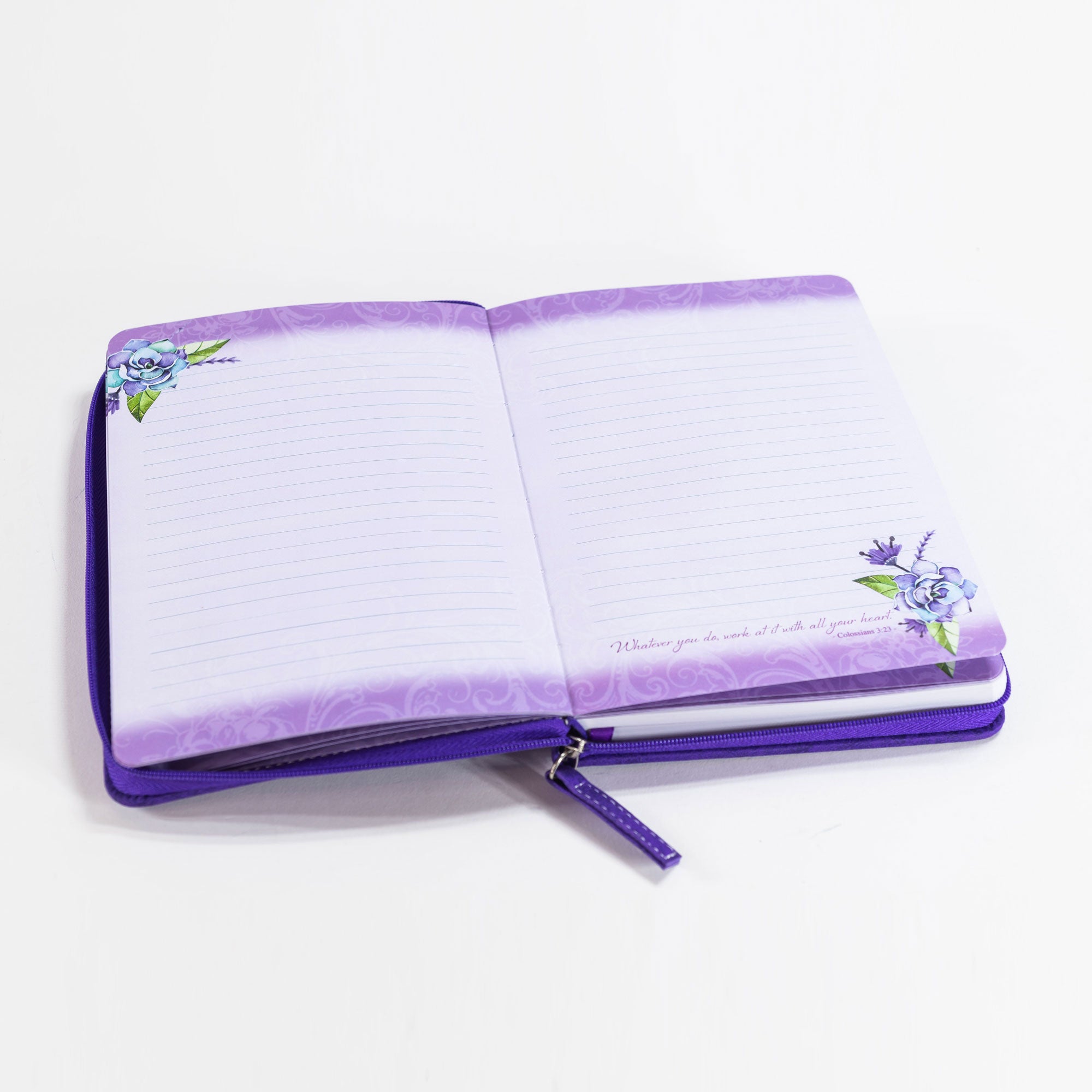 Divine Details: Zippered Journal: Purple God of Hope