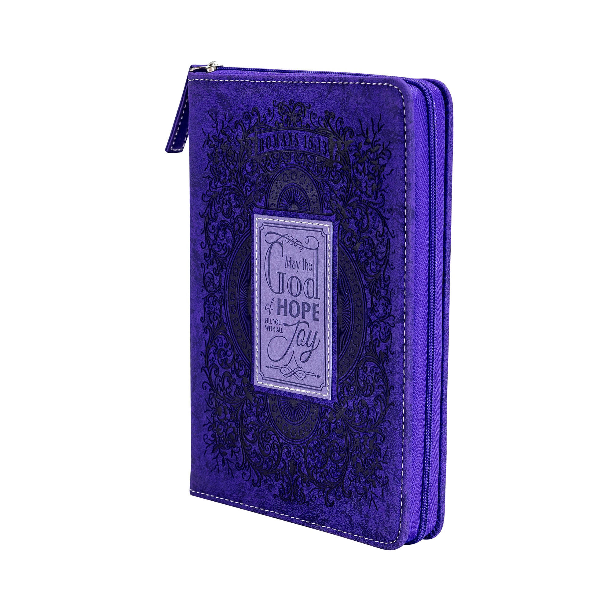 Divine Details: Zippered Journal: Purple God of Hope