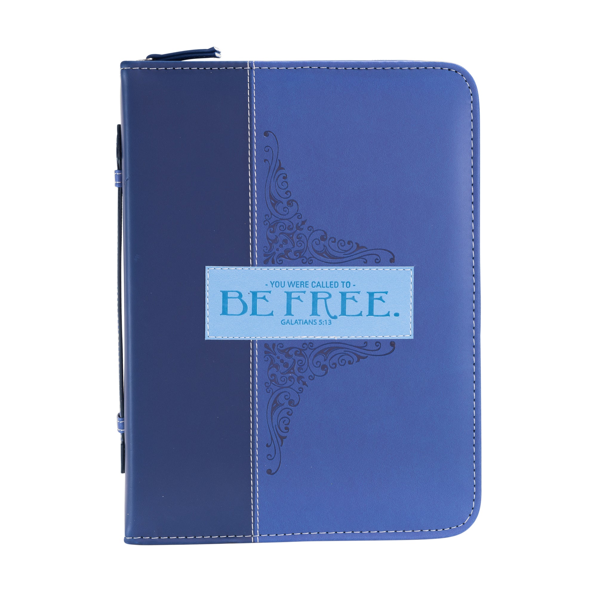 Divine Details: Bible Cover - Blue Be Free - Galatians 5:13