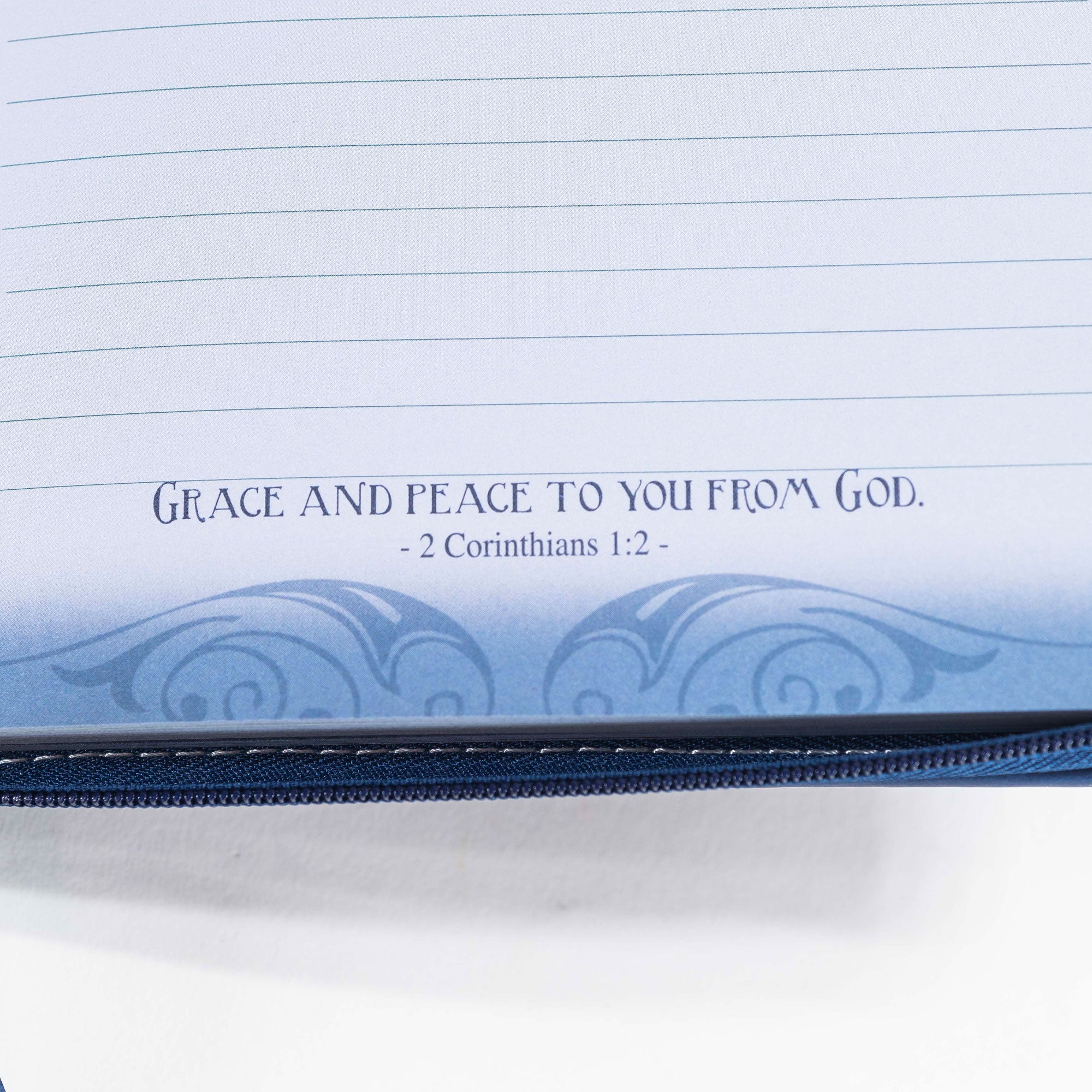 Divine Details: Zippered Journal: Blue Be Free