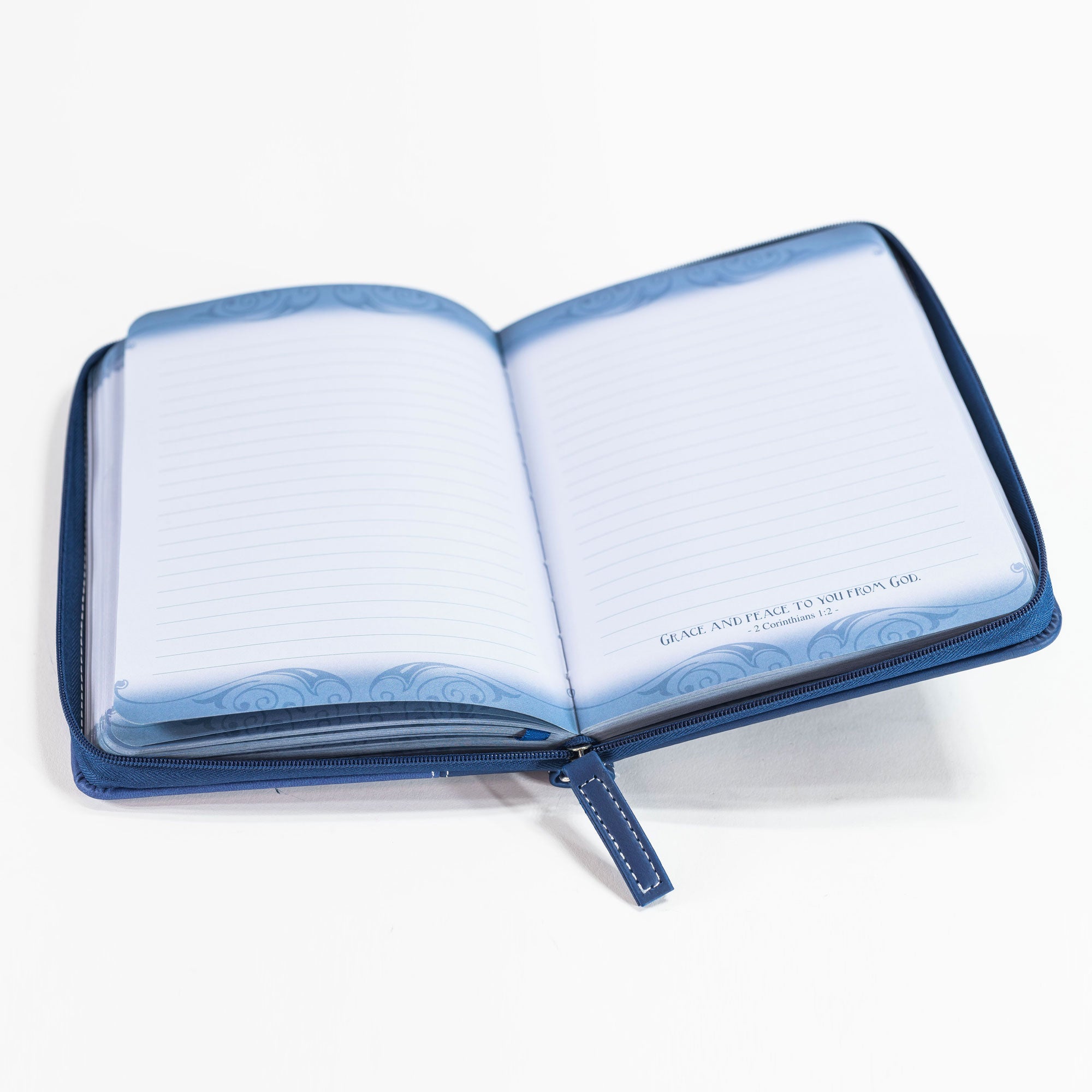 Divine Details: Zippered Journal: Blue Be Free