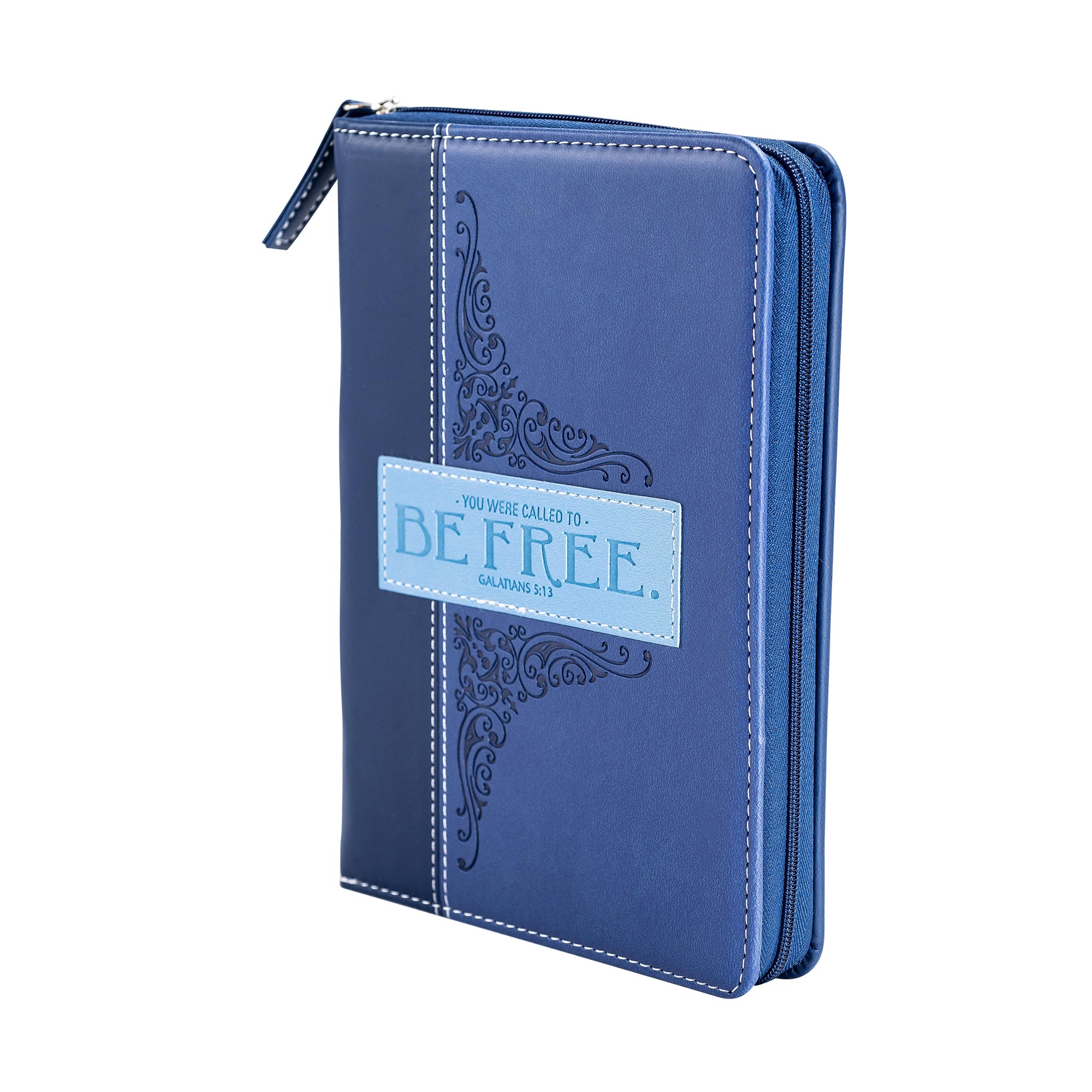 Divine Details: Zippered Journal: Blue Be Free