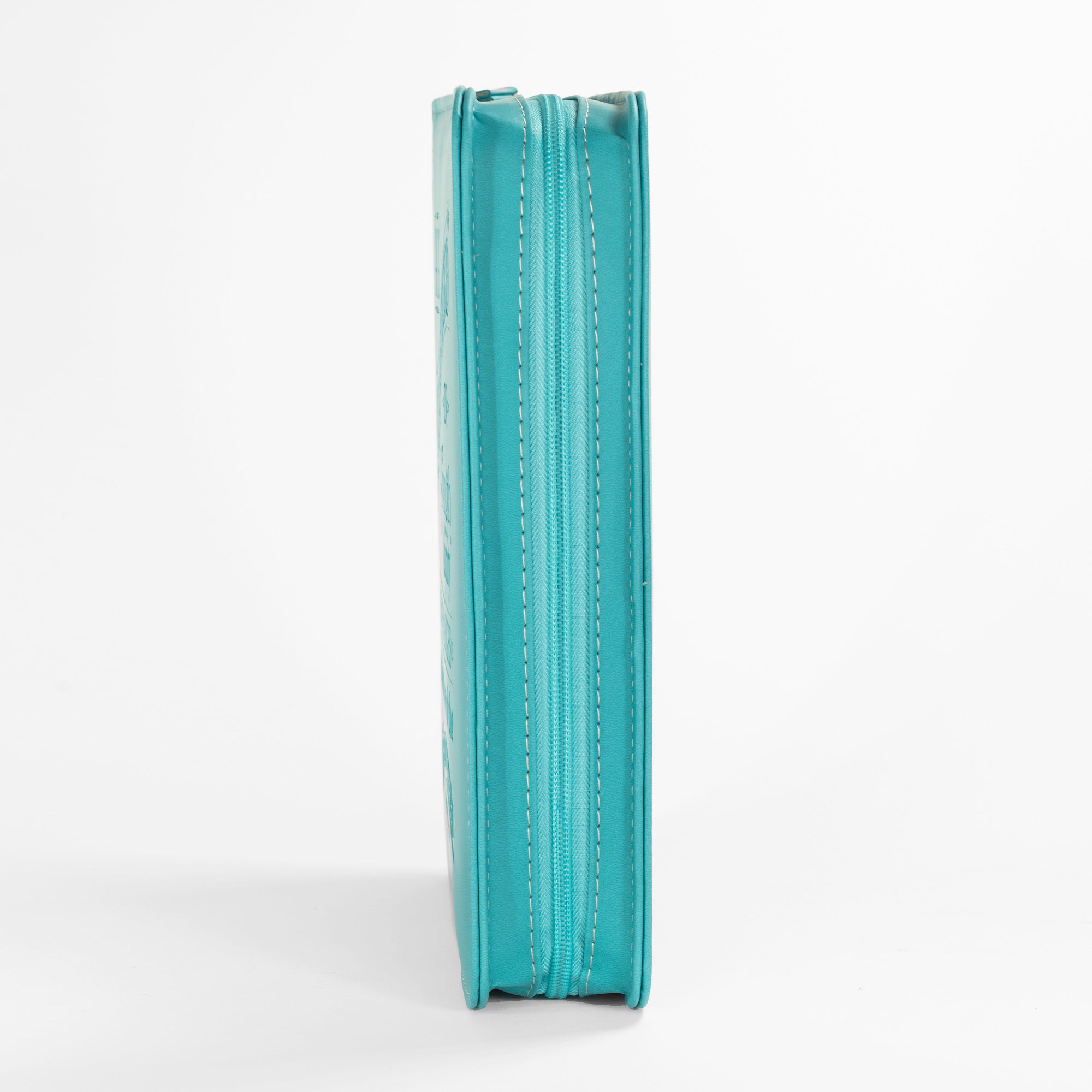Divine Details: Bible Cover - Teal She is Clothed in Strength - Proverbs 31:25