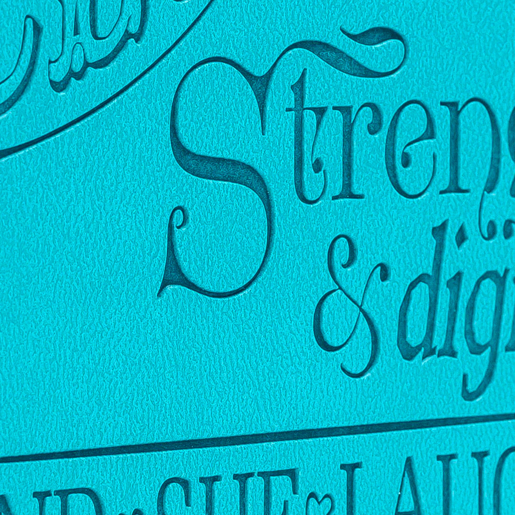 Divine Details: Zippered Journal: Teal She is Clothed in strength