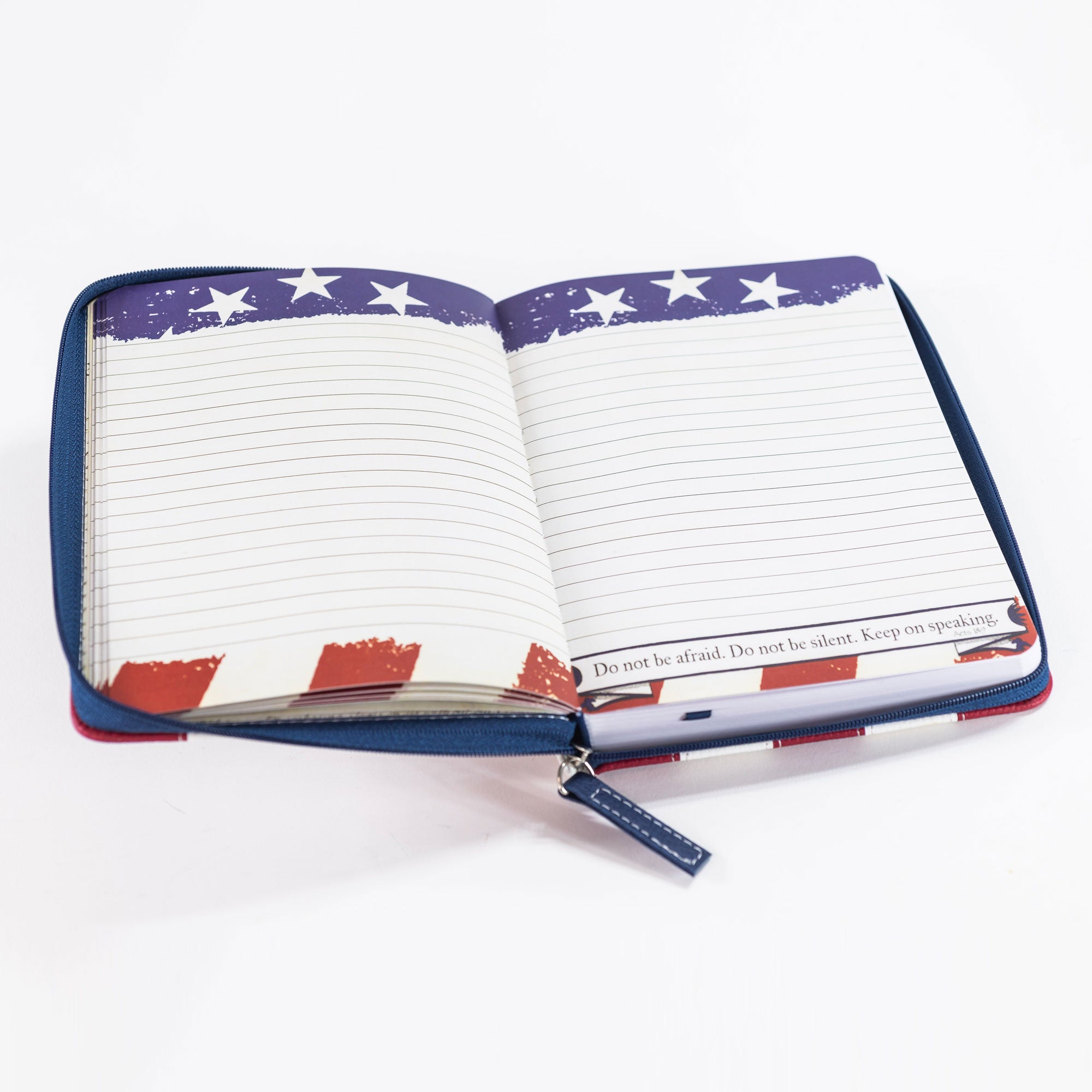 Divine Details 2020: Zippered Journal: US Flag Stand Firm