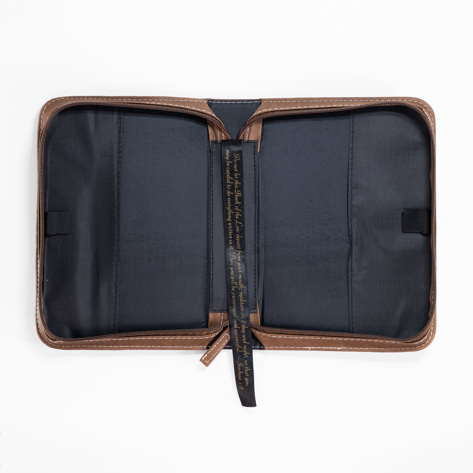 Divine Details: Bible Cover - Brown & Cream With God all things are possible - Matthew 19:26