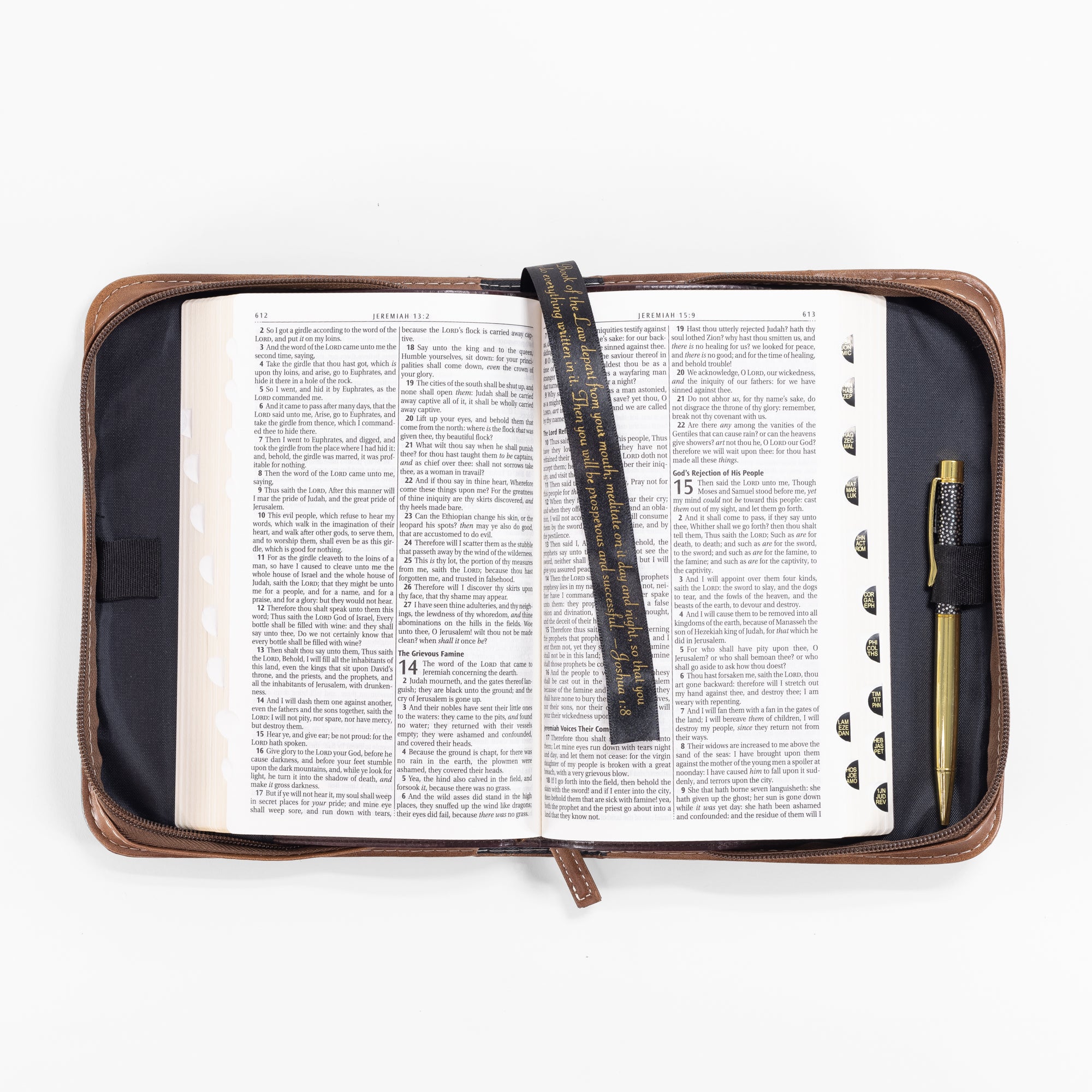 Divine Details: Bible Cover: Brown & Black Trust in the Lord - Psalm 37:3
