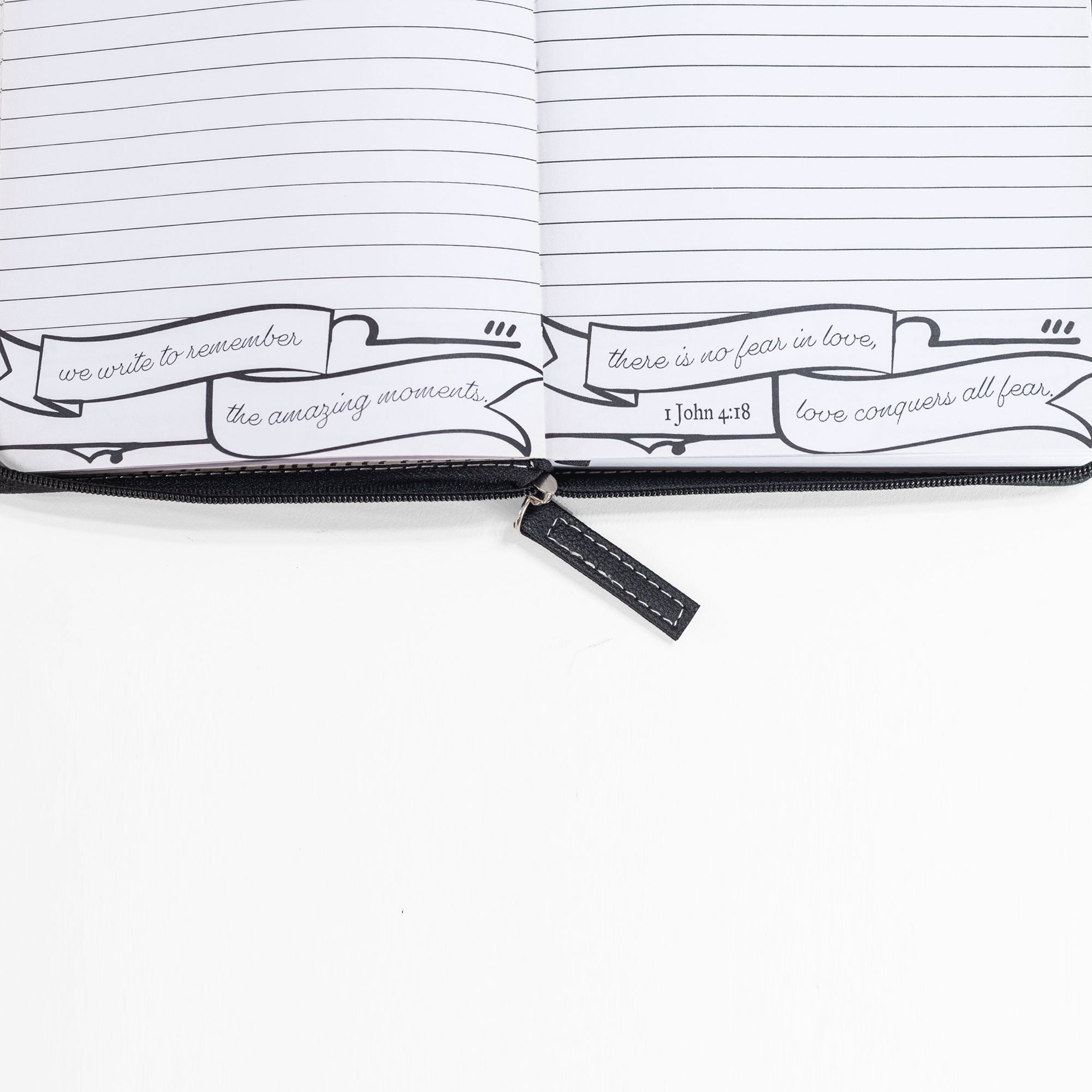 Divine Details: Zippered Journal: Brown & Black Take Delight