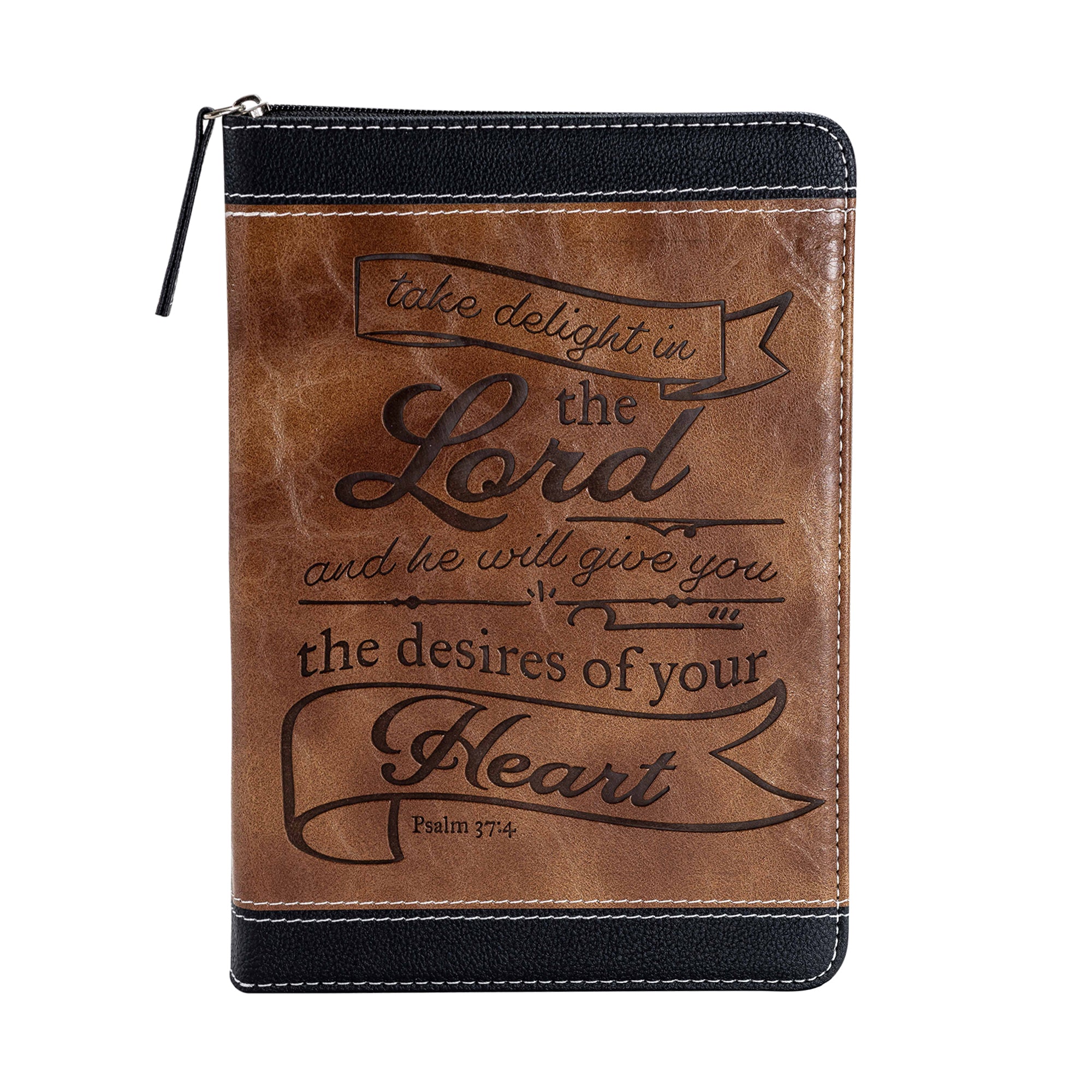 Divine Details: Zippered Journal: Brown & Black Take Delight