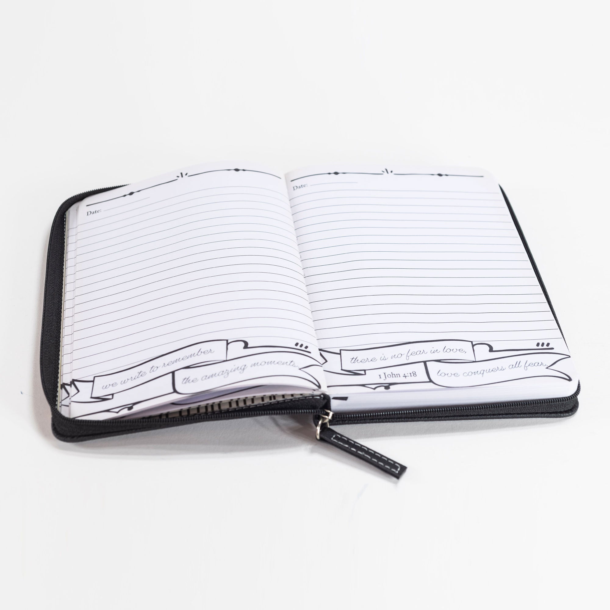 Divine Details: Zippered Journal: Brown & Black Take Delight