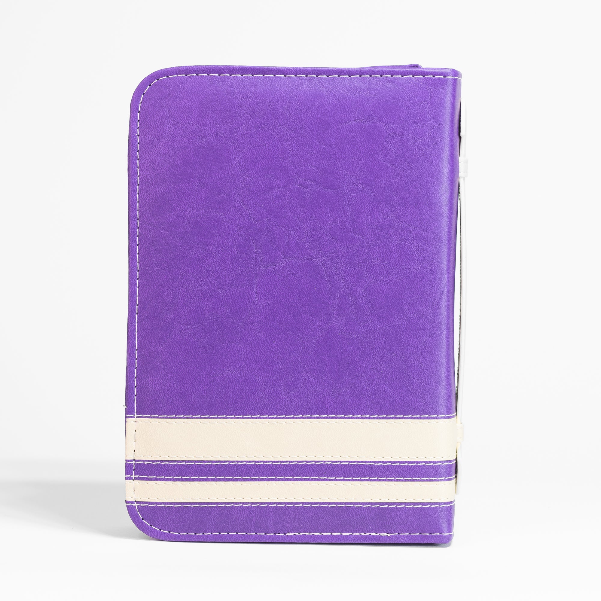 Divine Details: Bible Cover - Purple & Cream The Lord will guide you always - Isaiah 58:11