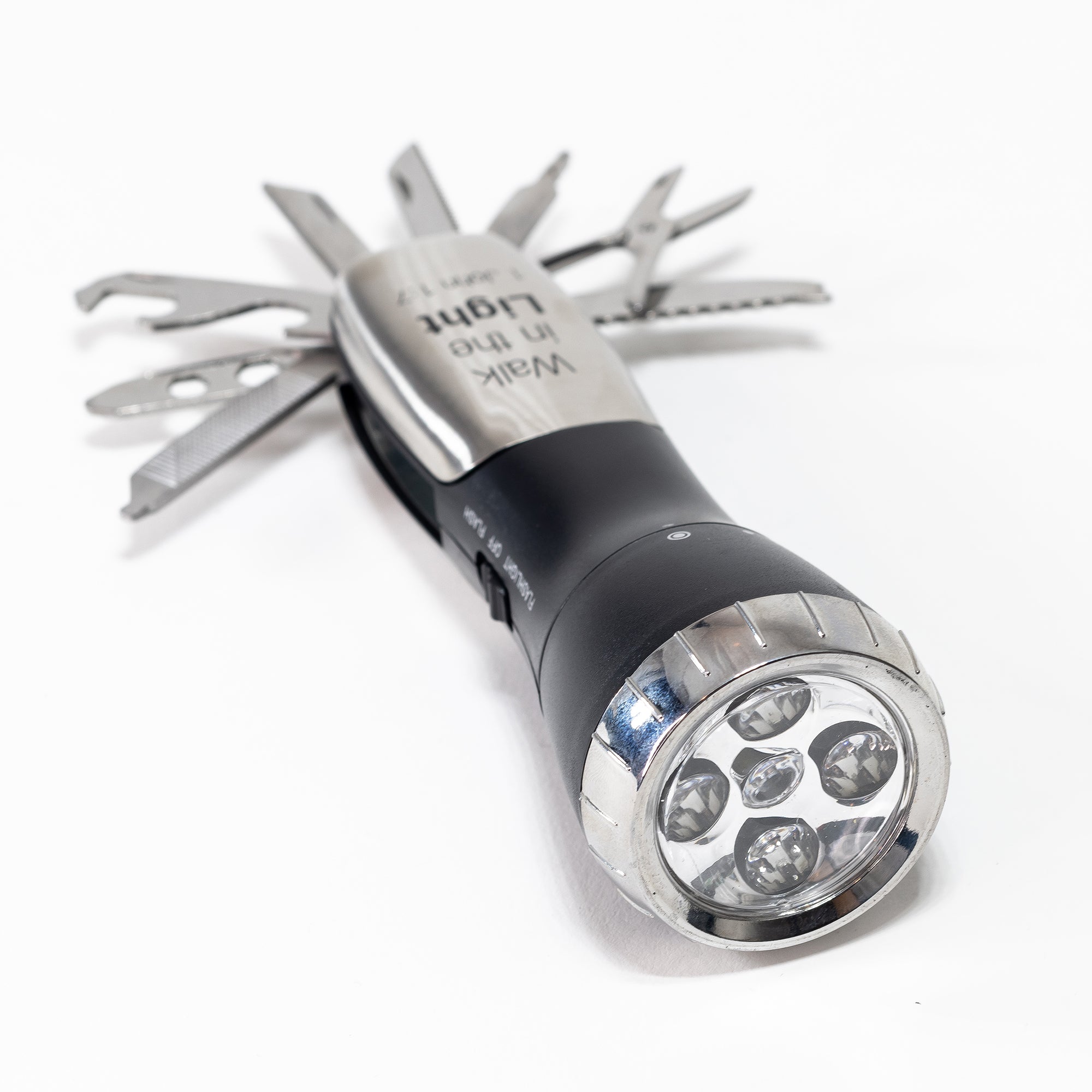 Man of God: 10 Function Flashlight Survival Tool