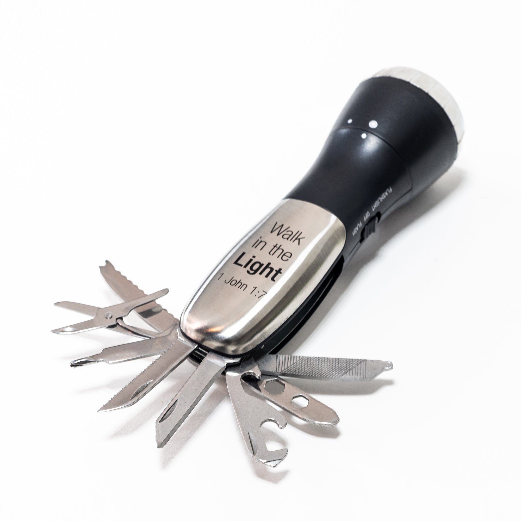 Man of God: 10 Function Flashlight Survival Tool