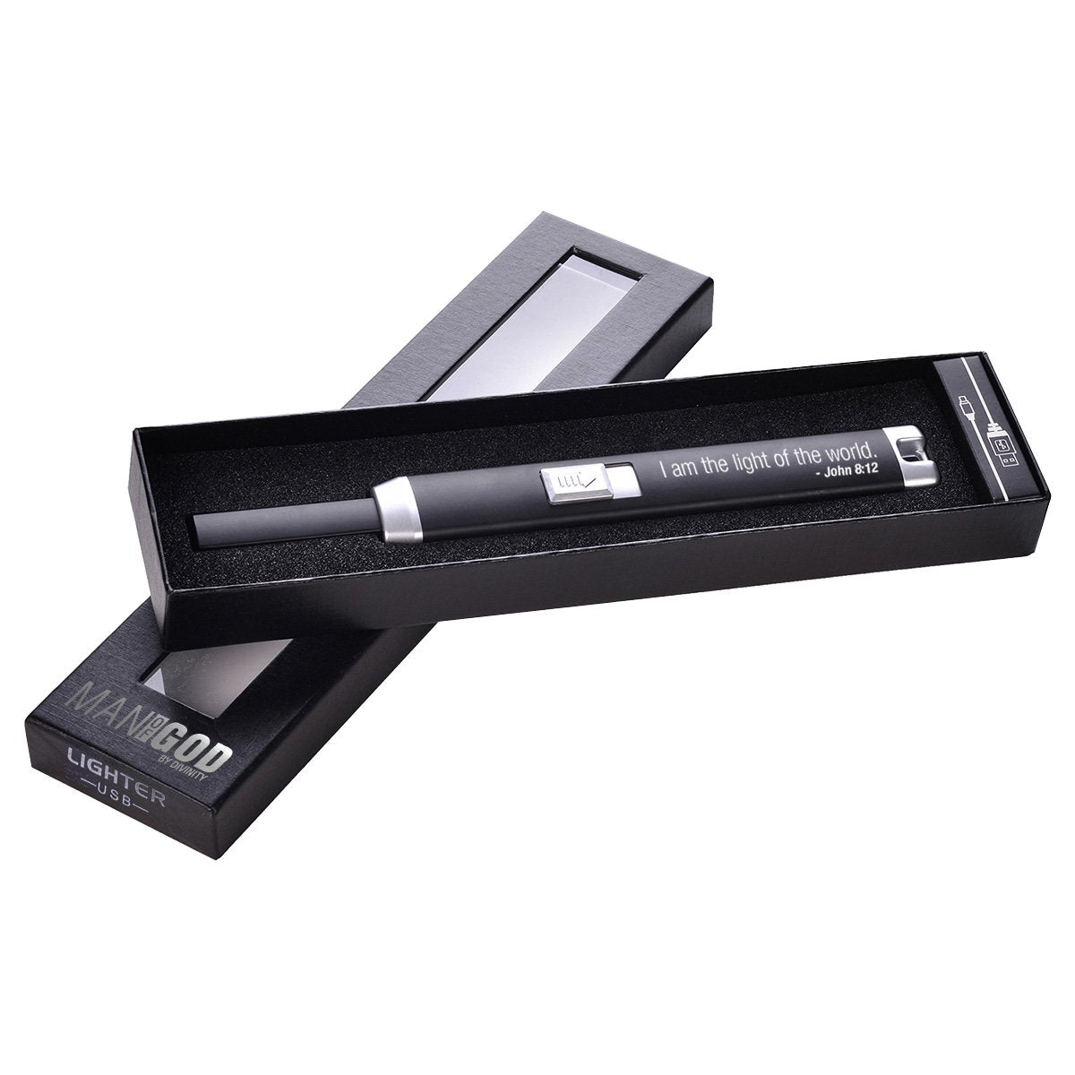 Divinity Boutique Man of God: Black USB Arc Lighter