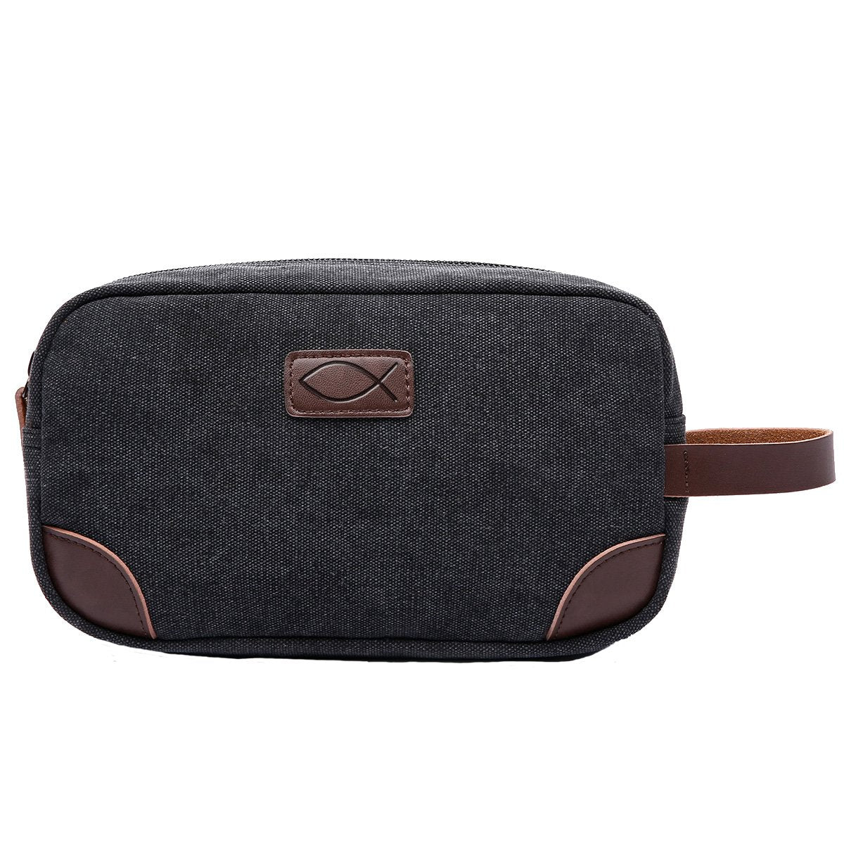 Divinity Boutique Man of God: Black Canvas & Leather Dopp