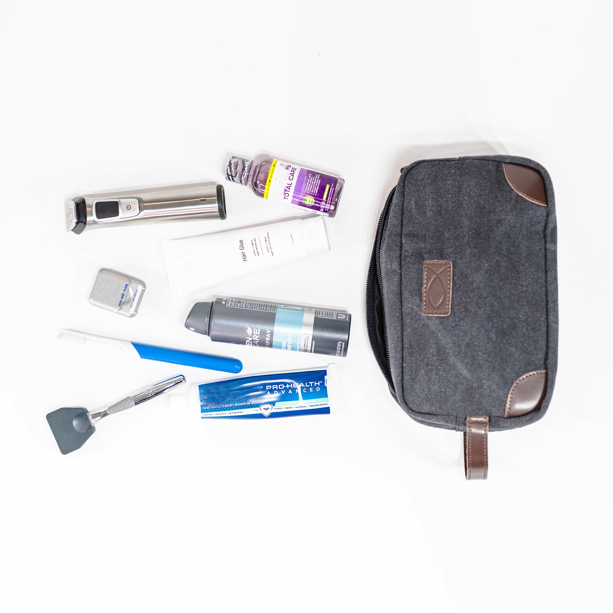 Man of God: Canvas & Leather Dopp