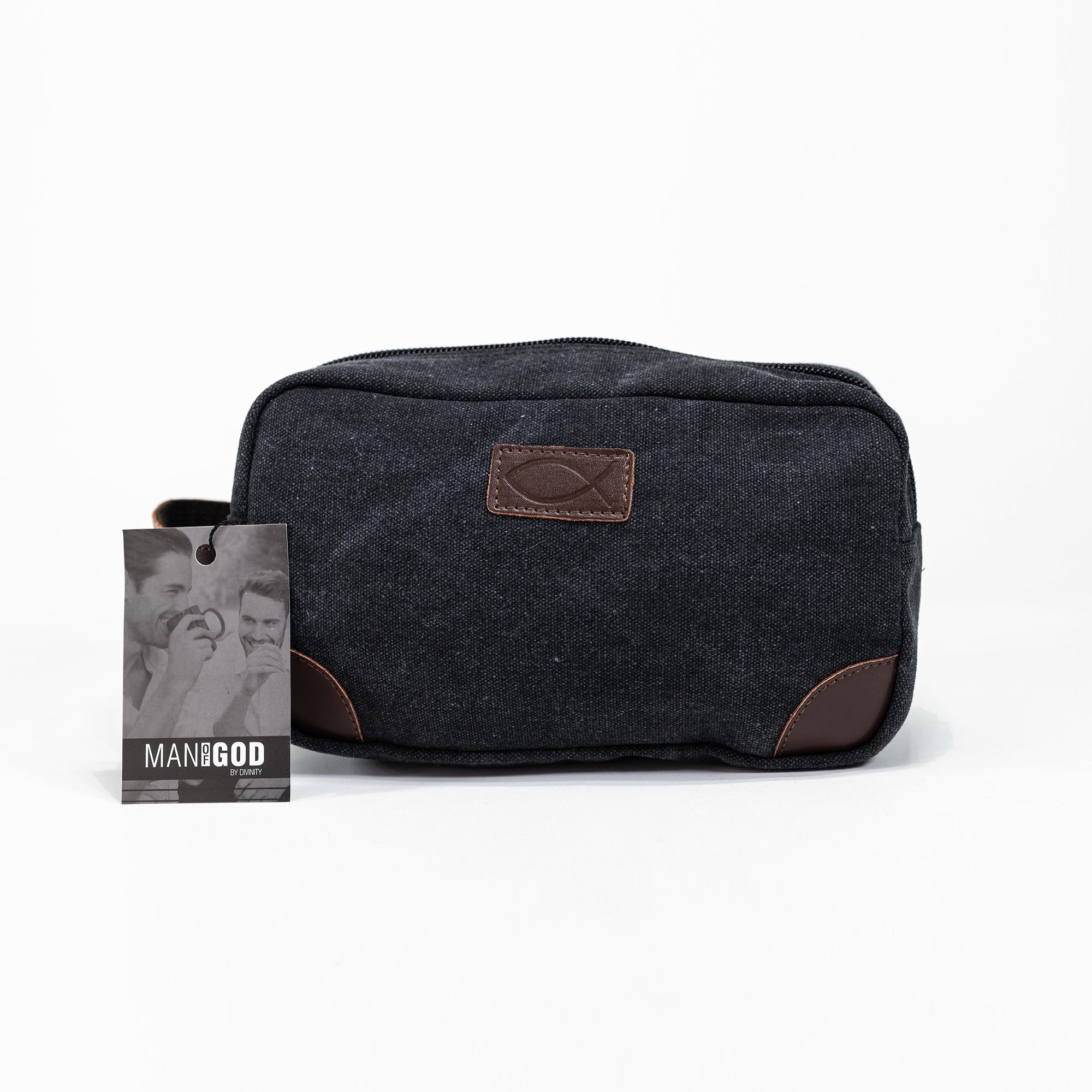 Man of God: Canvas & Leather Dopp