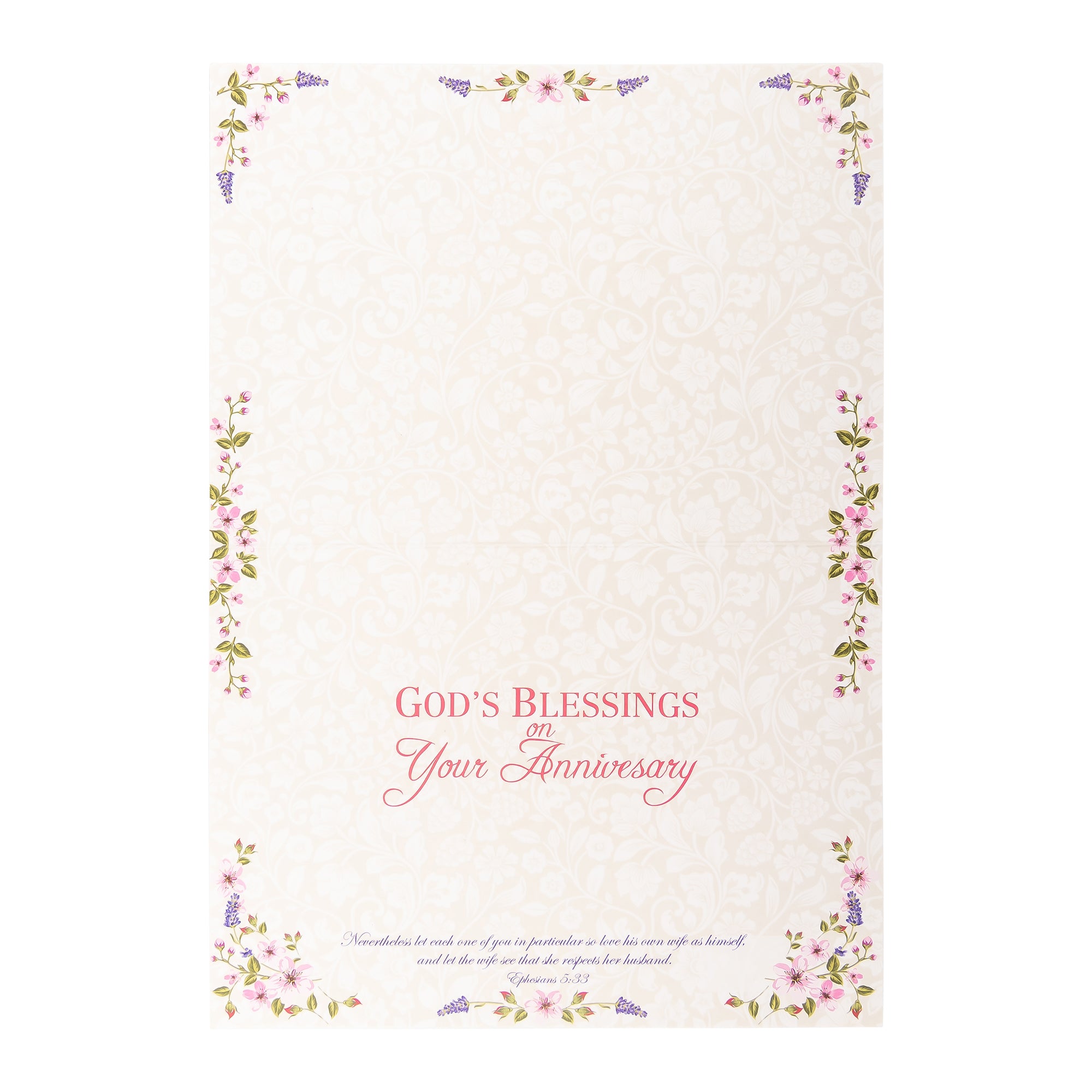 Boxed Cards: Anniversary, Floral Sprays & Traditional Wording
