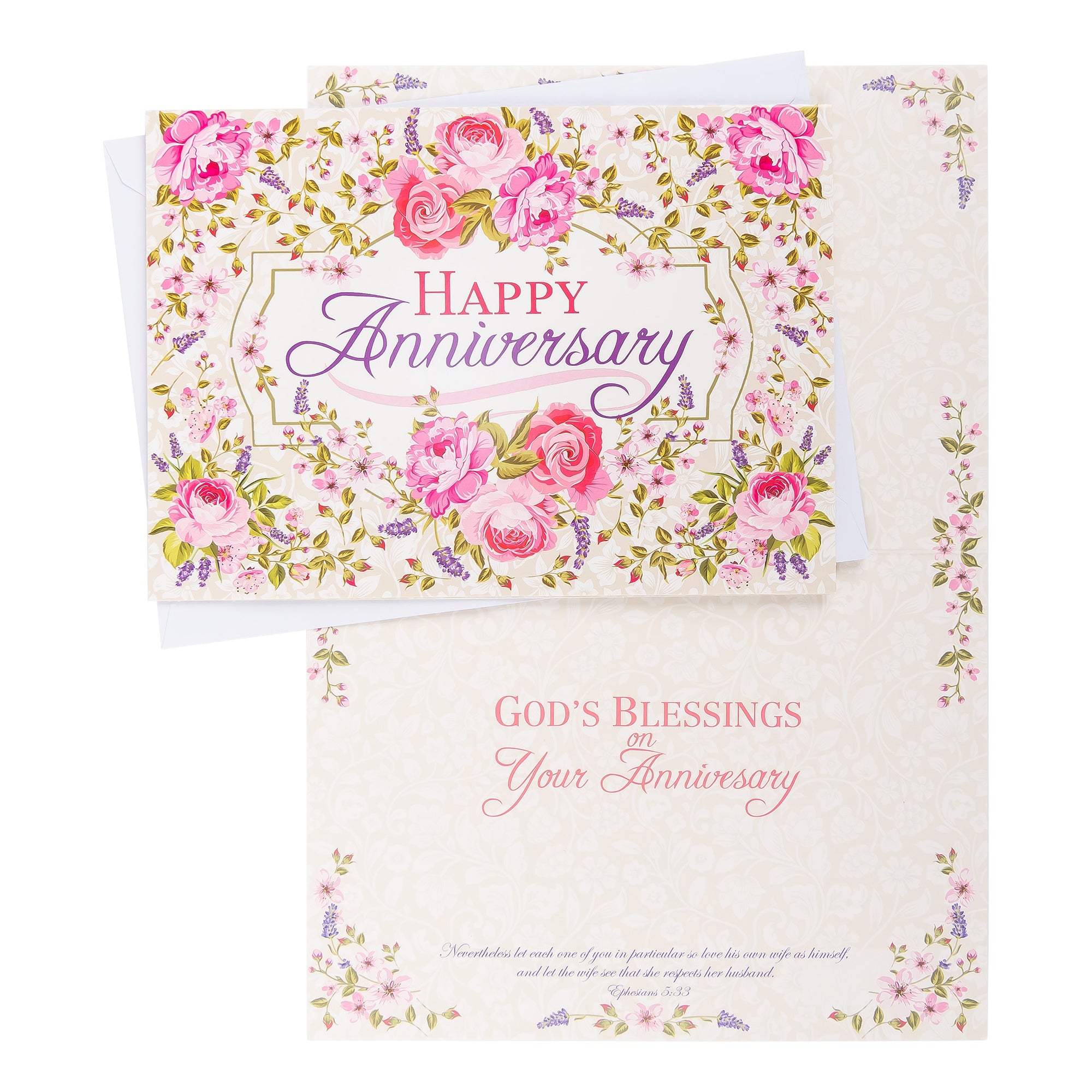Boxed Cards: Anniversary, Floral Sprays & Traditional Wording