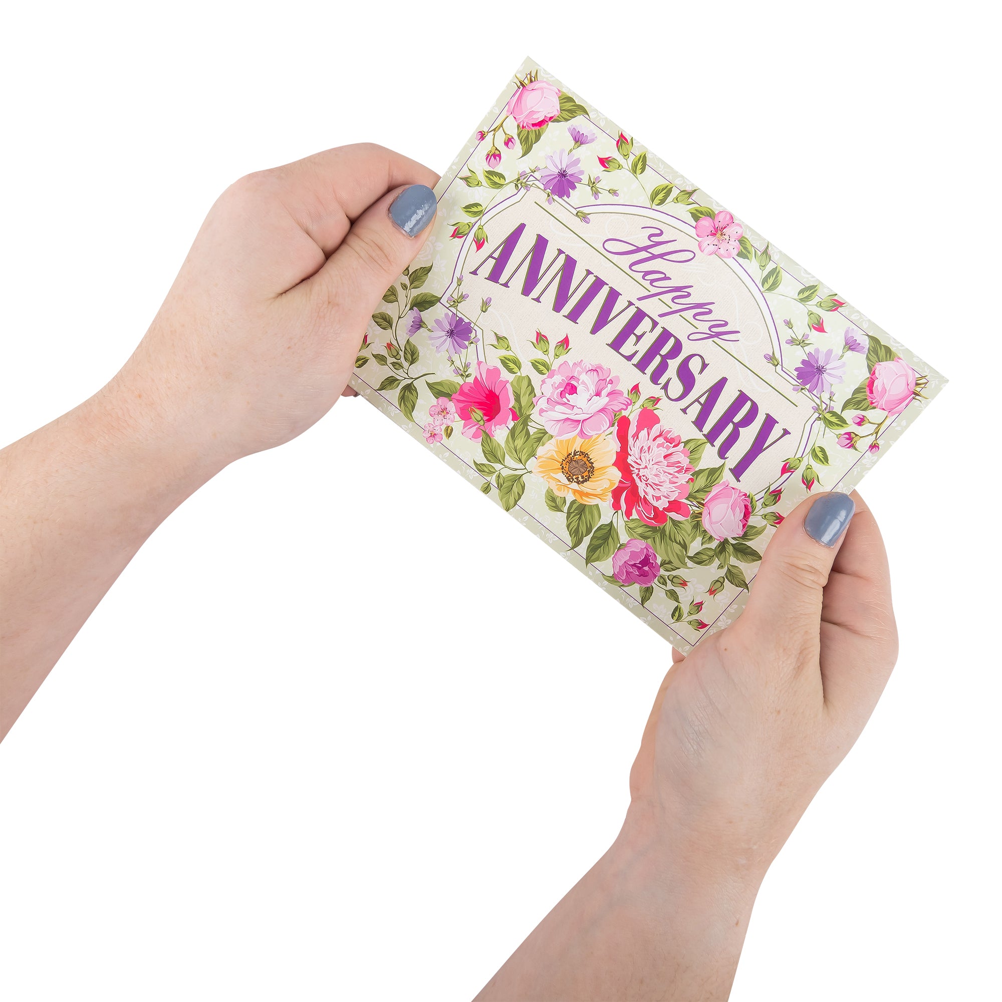 Boxed Cards: Anniversary, Floral Sprays & Traditional Wording