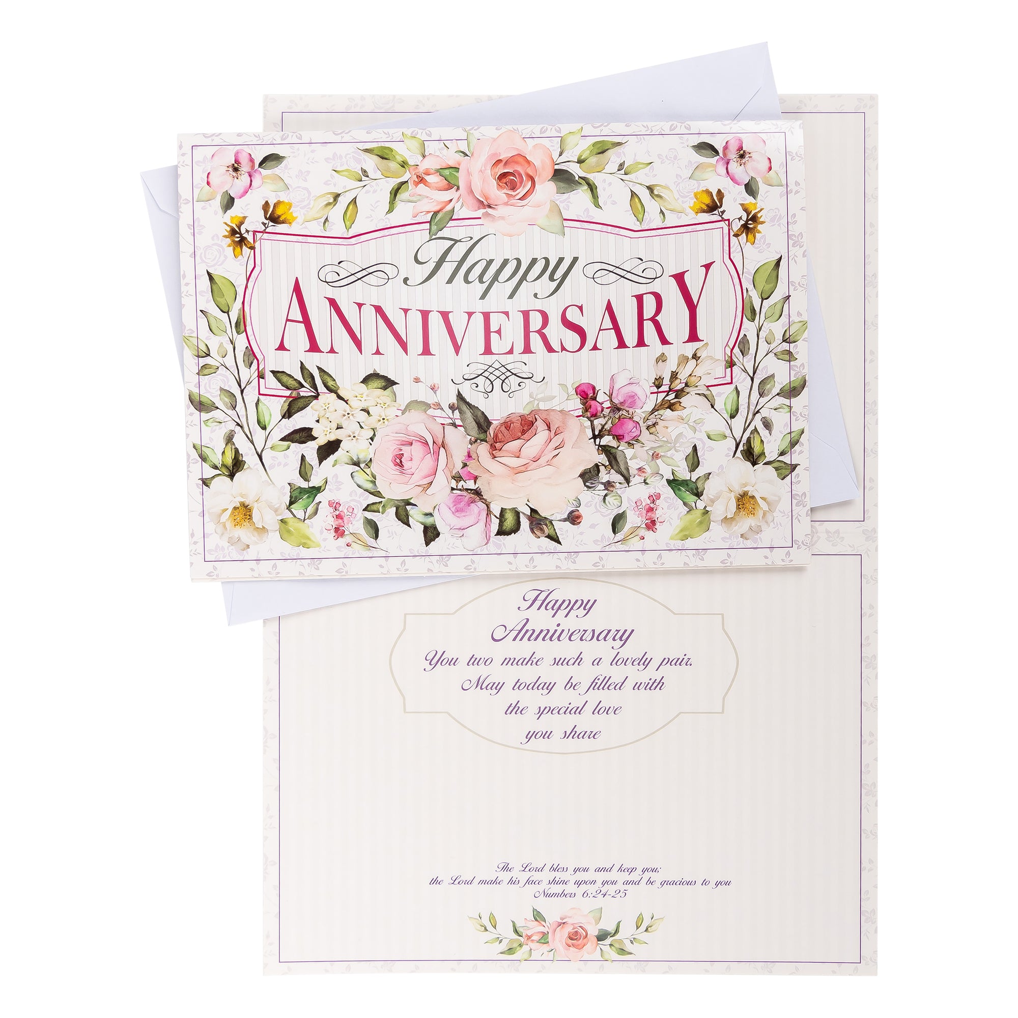 Boxed Cards: Anniversary, Floral Sprays & Traditional Wording