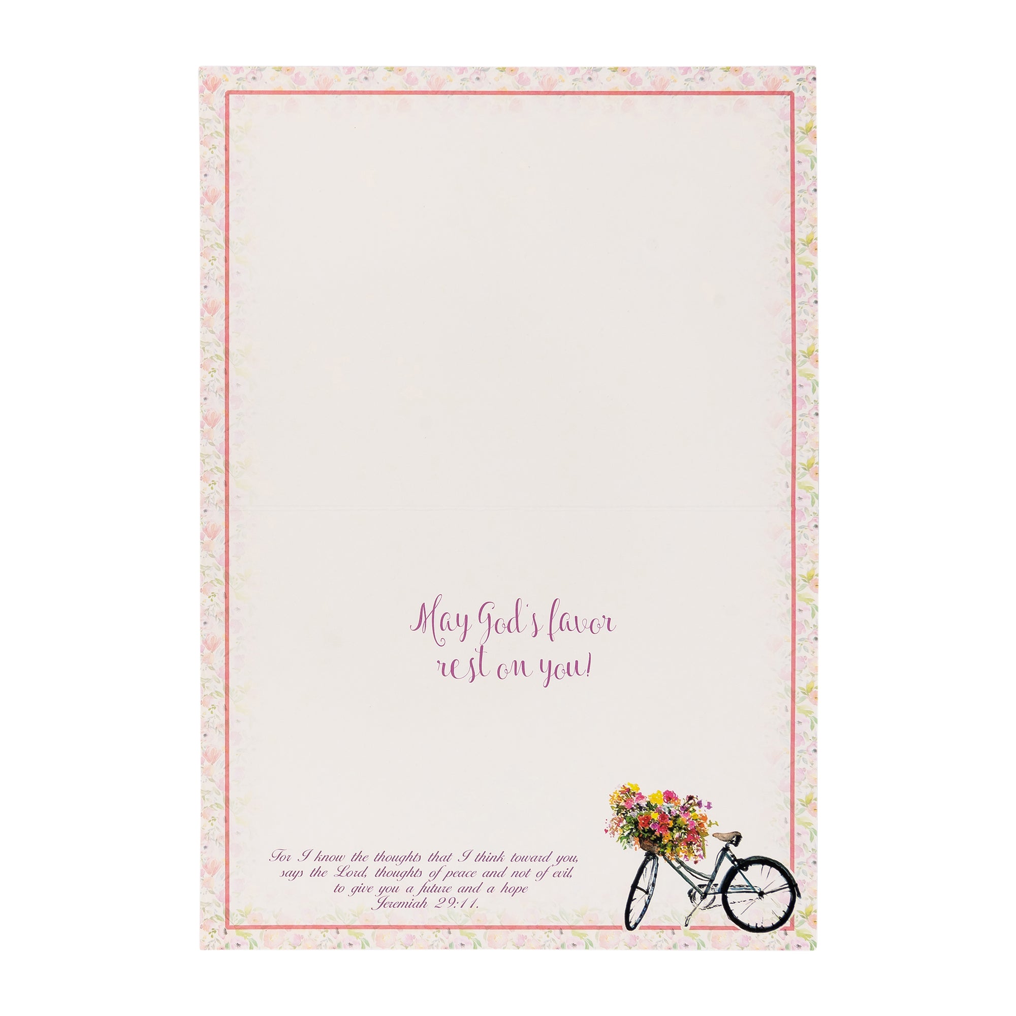 Single Cards: Thinking of You, Bicycle Jeremiah 29:11 (Set of 6)