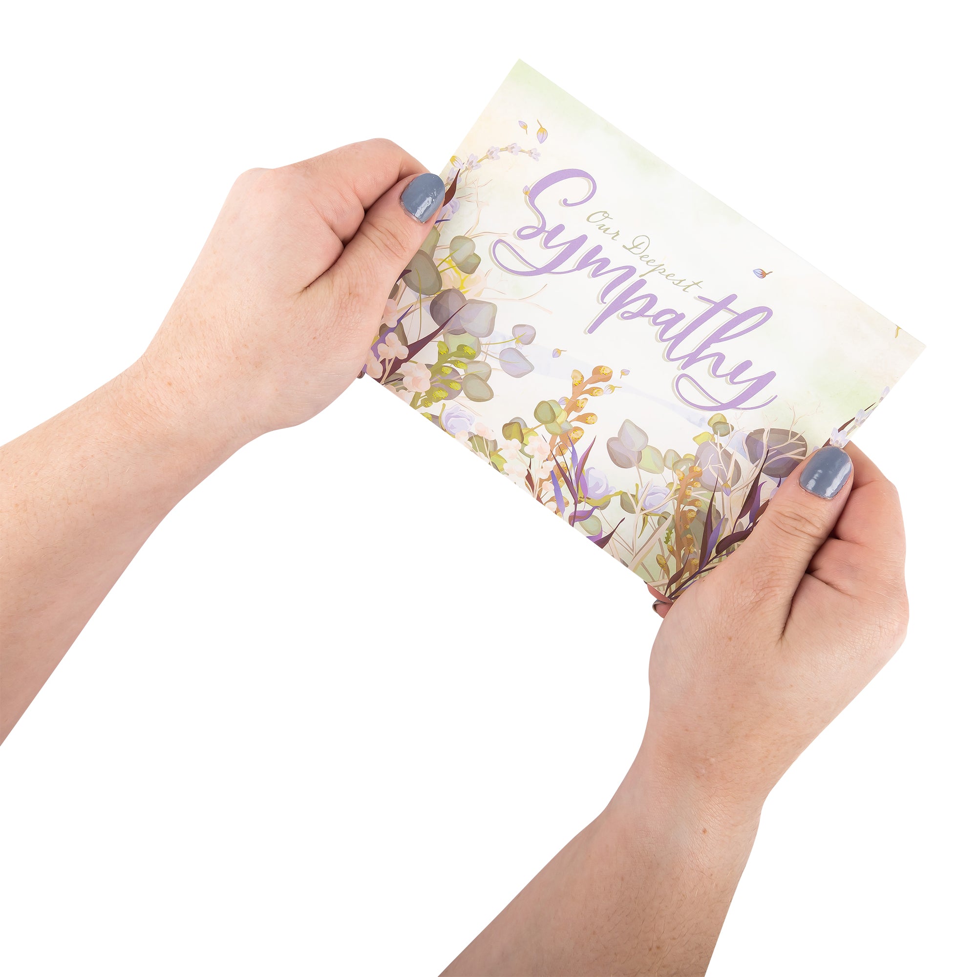 Boxed Cards: Sympathy, Trendy Watercolor Grass