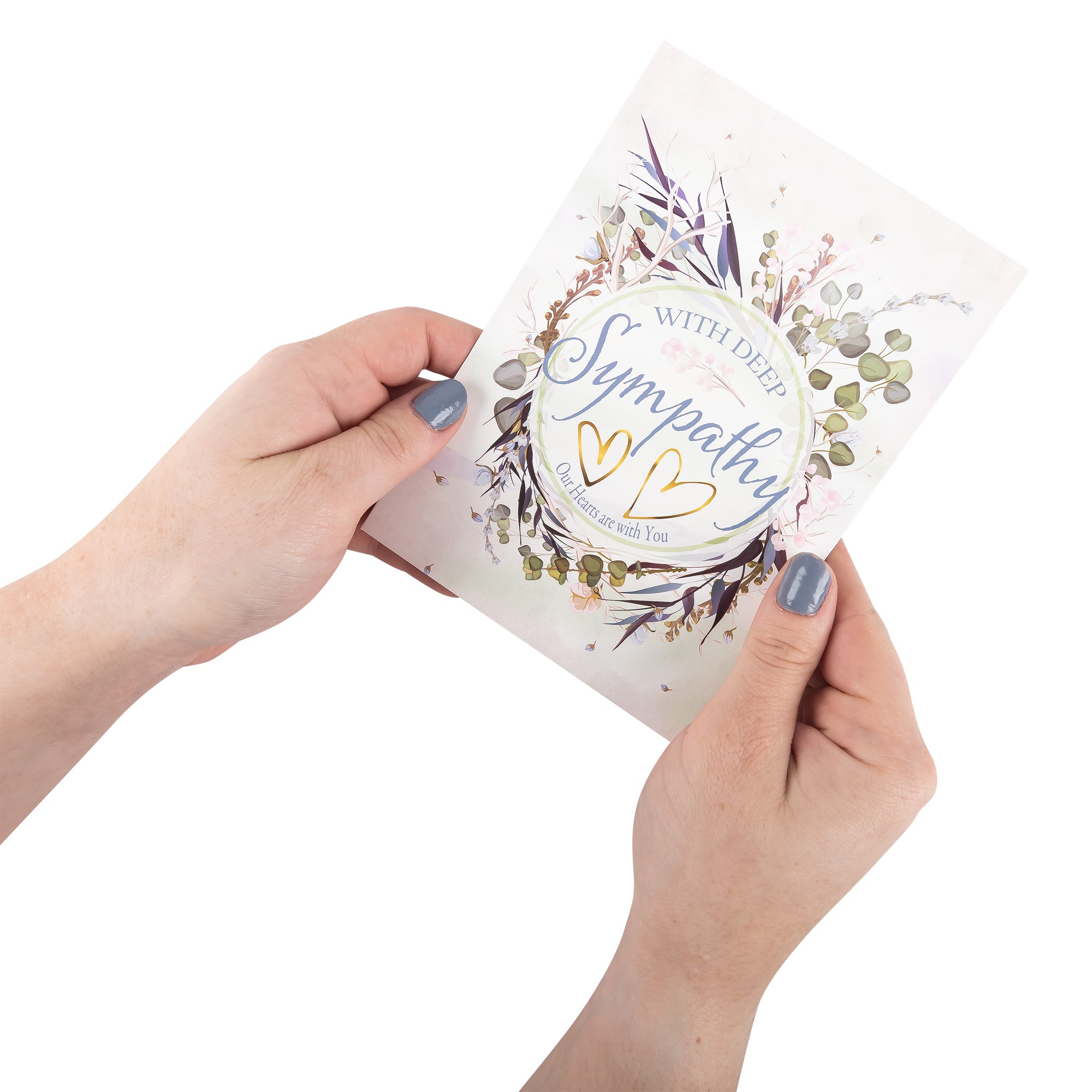 Boxed Cards: Sympathy, Trendy Watercolor Grass