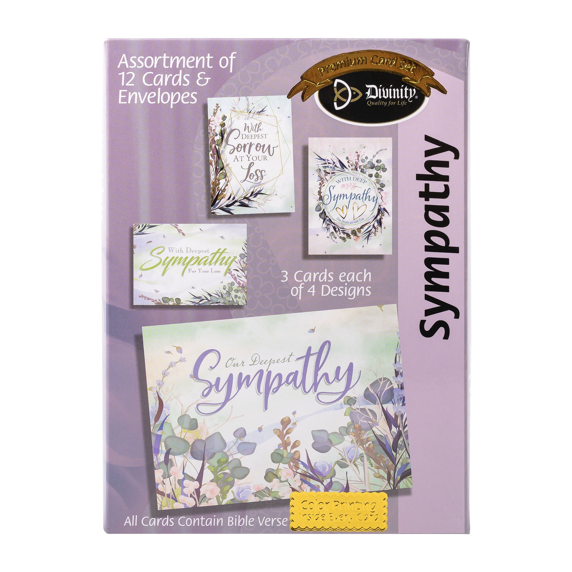 Boxed Cards: Sympathy, Trendy Watercolor Grass