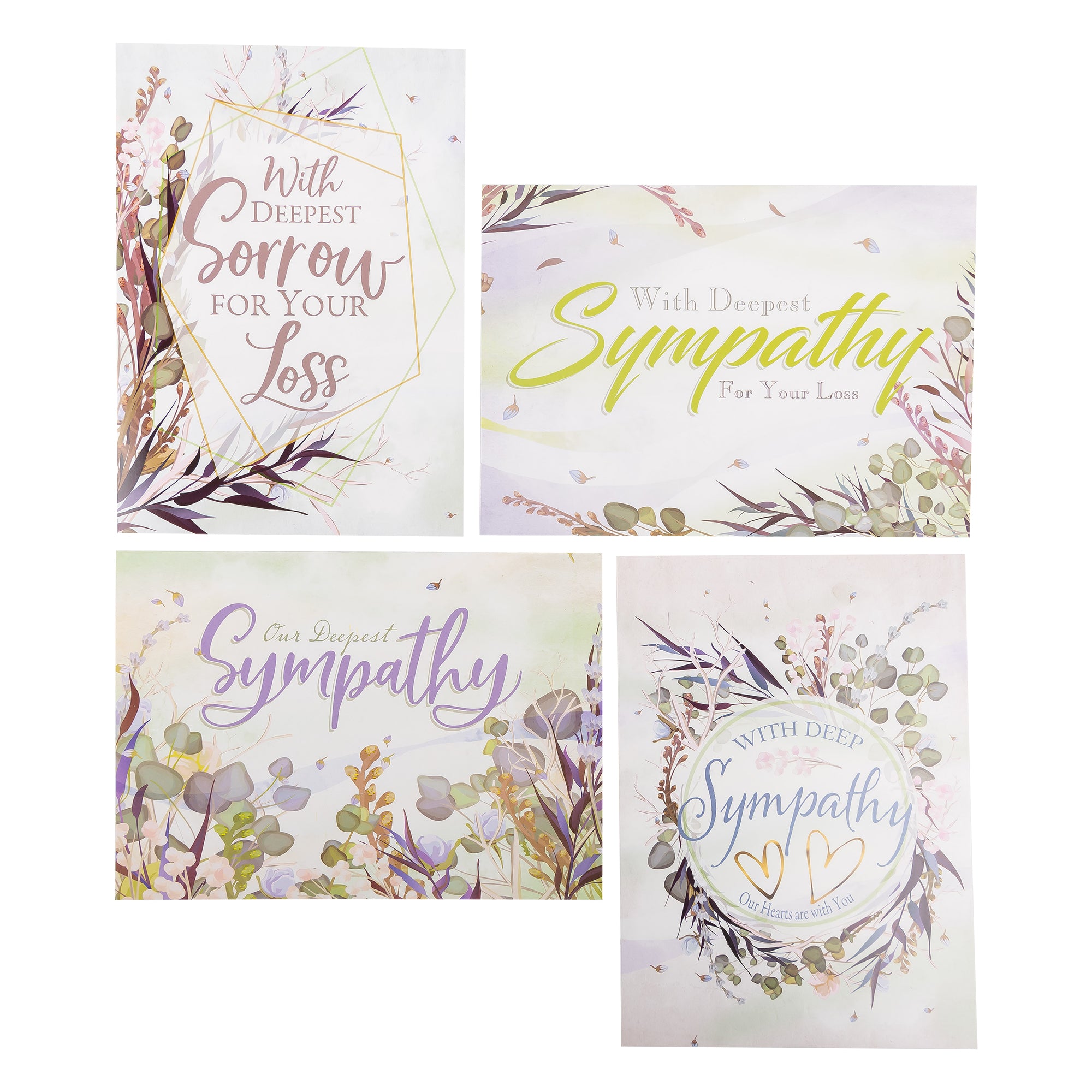 Boxed Cards: Sympathy, Trendy Watercolor Grass