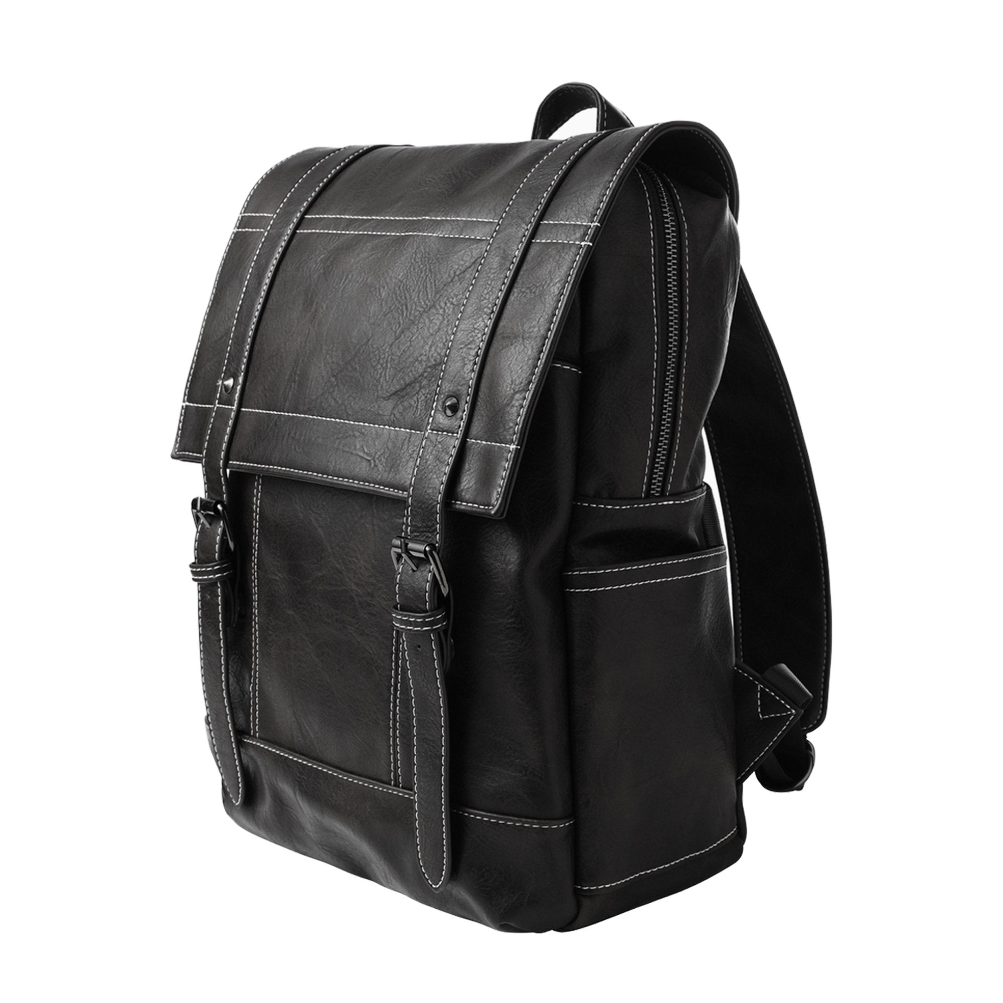 Drake Vegan Leather Backpack - Main Image