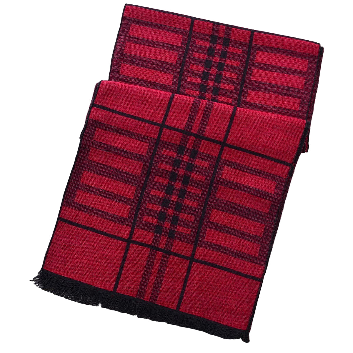 Heritage Scarf Red/Black (Reverse Side) by Mad Style Wholesale