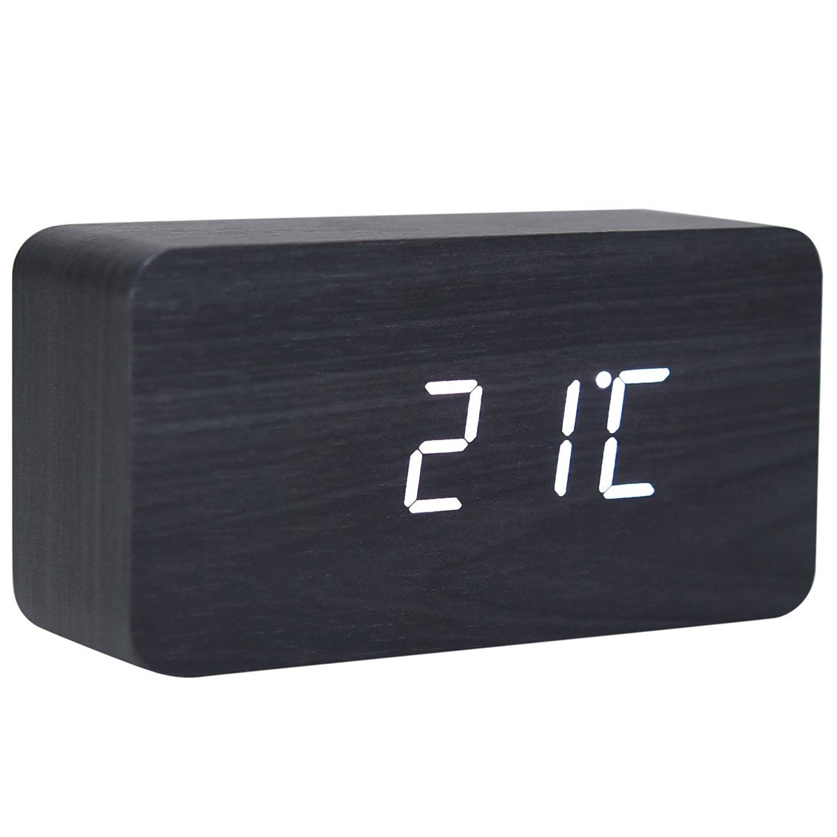 Rectangle Wood Digital Desk Clock - Mad Man by Mad Style Wholesale