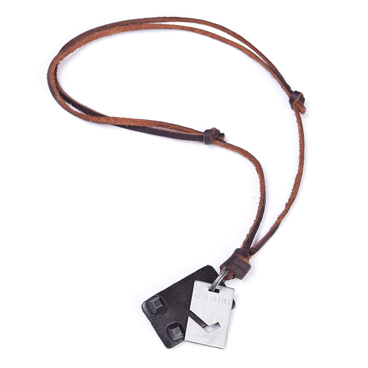 Leather Die Cut Necklace