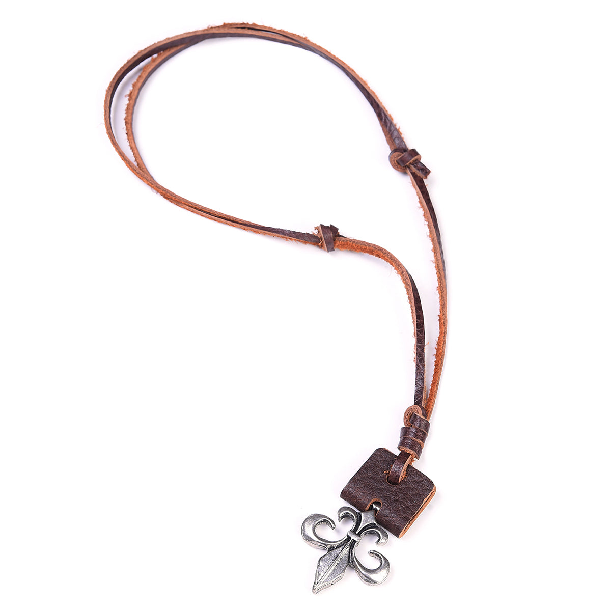 Leather Loop and Hook Necklace - Nicole Brayden Gifts