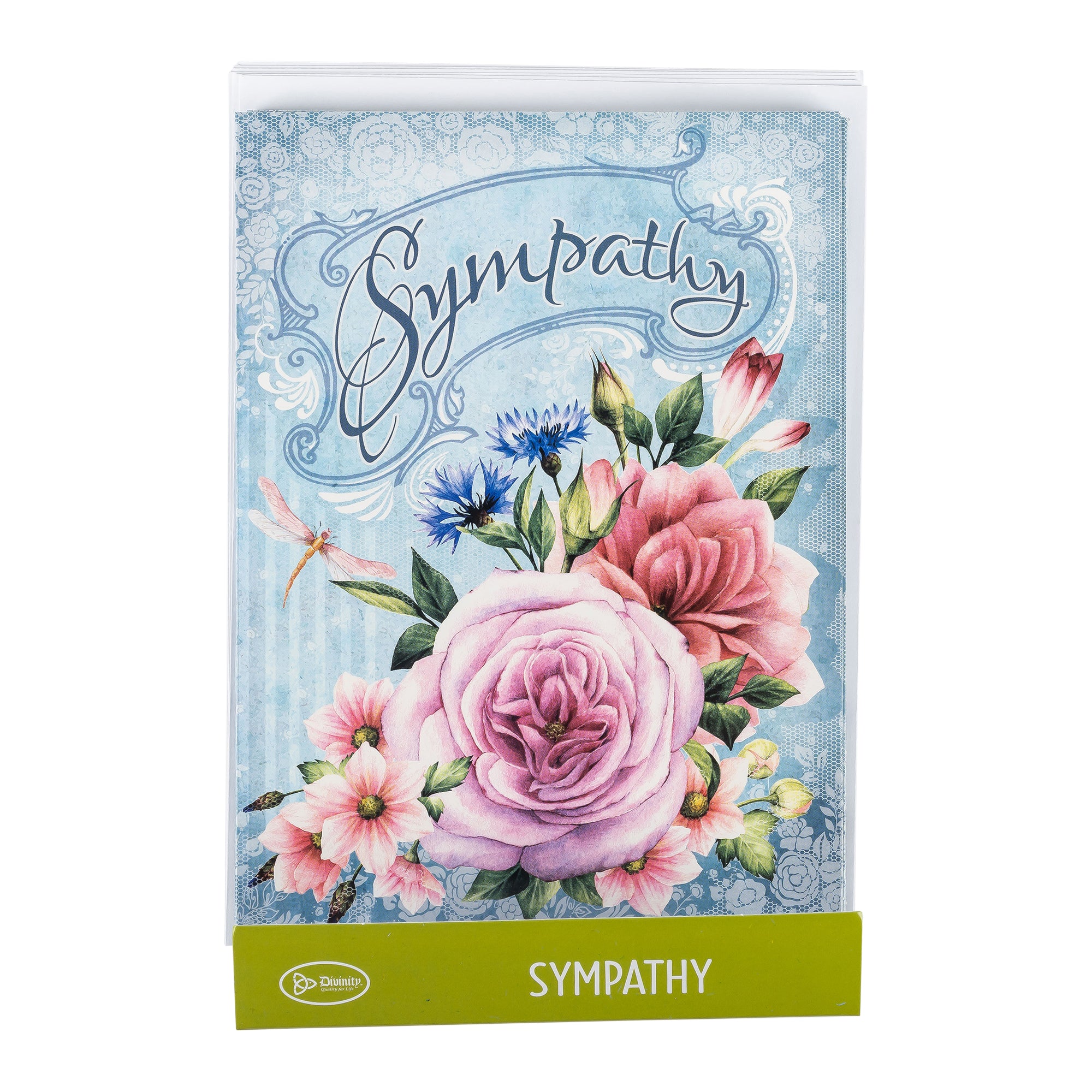 Single Cards: Sympathy Floral - Psalm 119:76 (Set of 6)