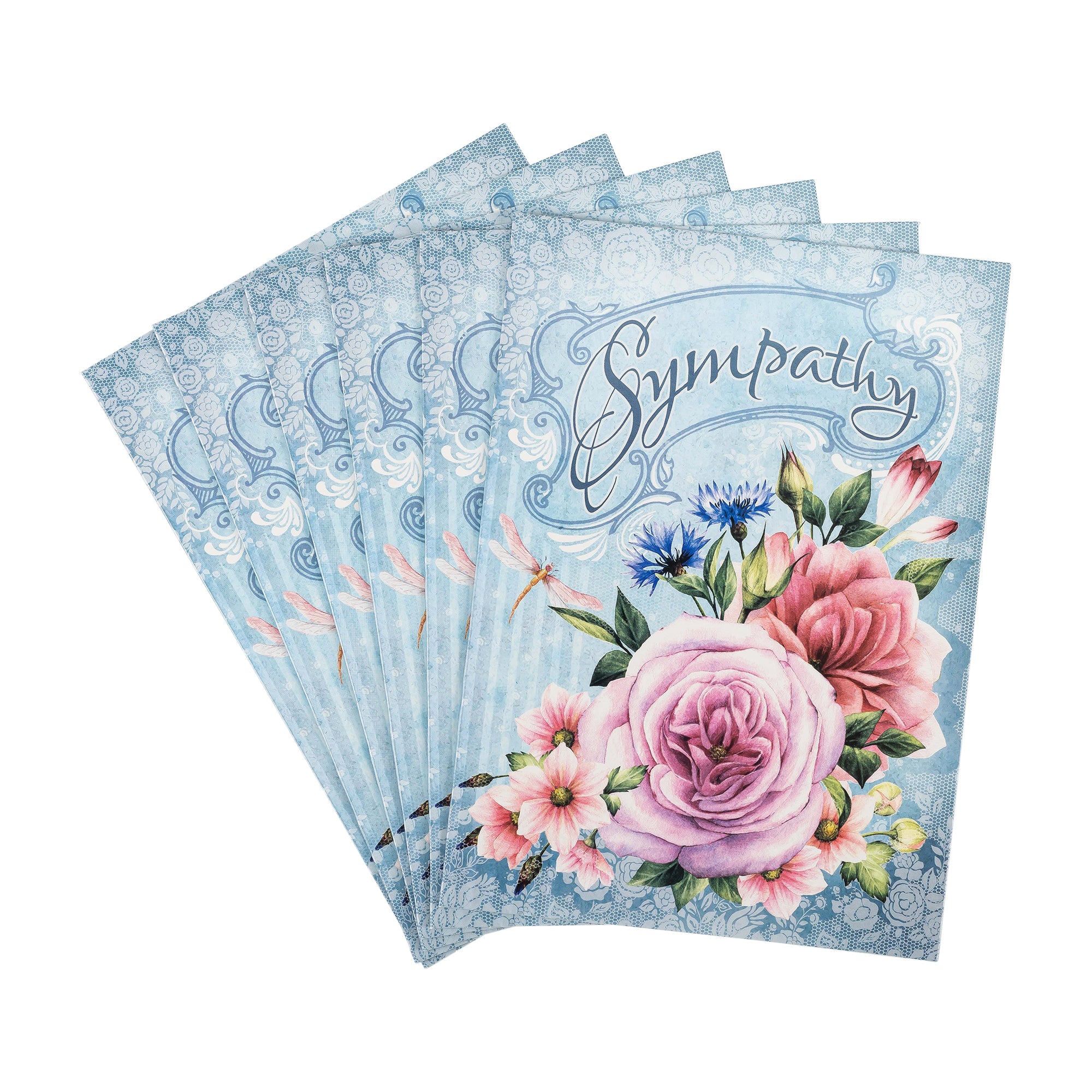 Single Cards: Sympathy Floral - Psalm 119:76 (Set of 6)