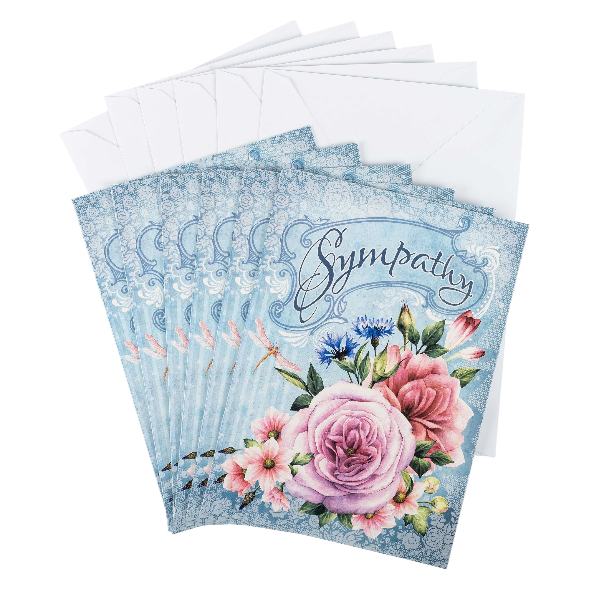 Single Cards: Sympathy Floral - Psalm 119:76 (Set of 6)