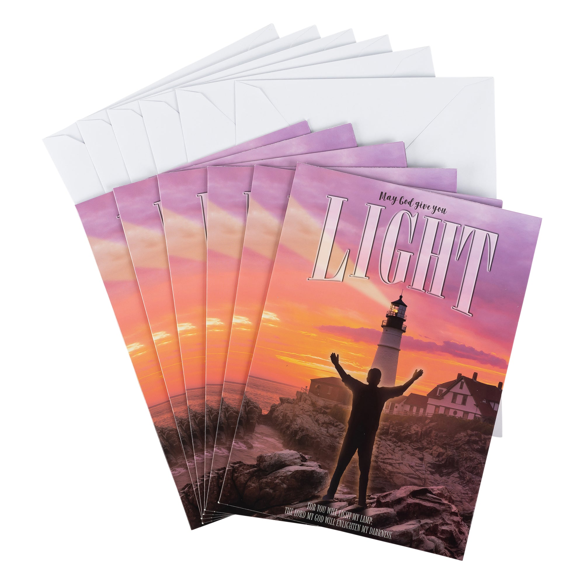 Single Cards: Inspiration, May God Light Your Way (Set of 6)